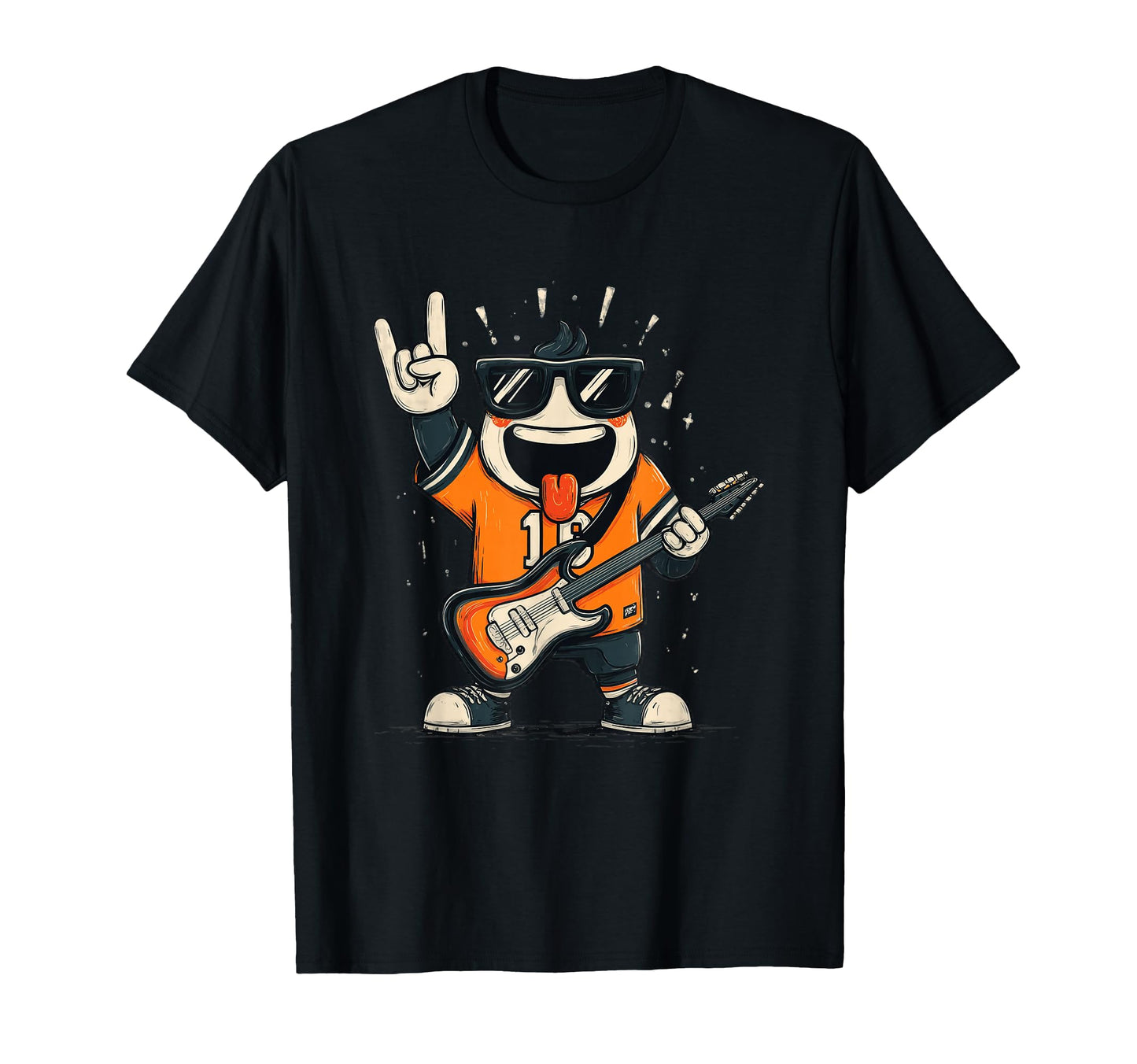 Funny Cartoon Character Rock Music T-Shirt - Streetwear Style Men Women - T-Shirt, Sweatshirt, Hoodie