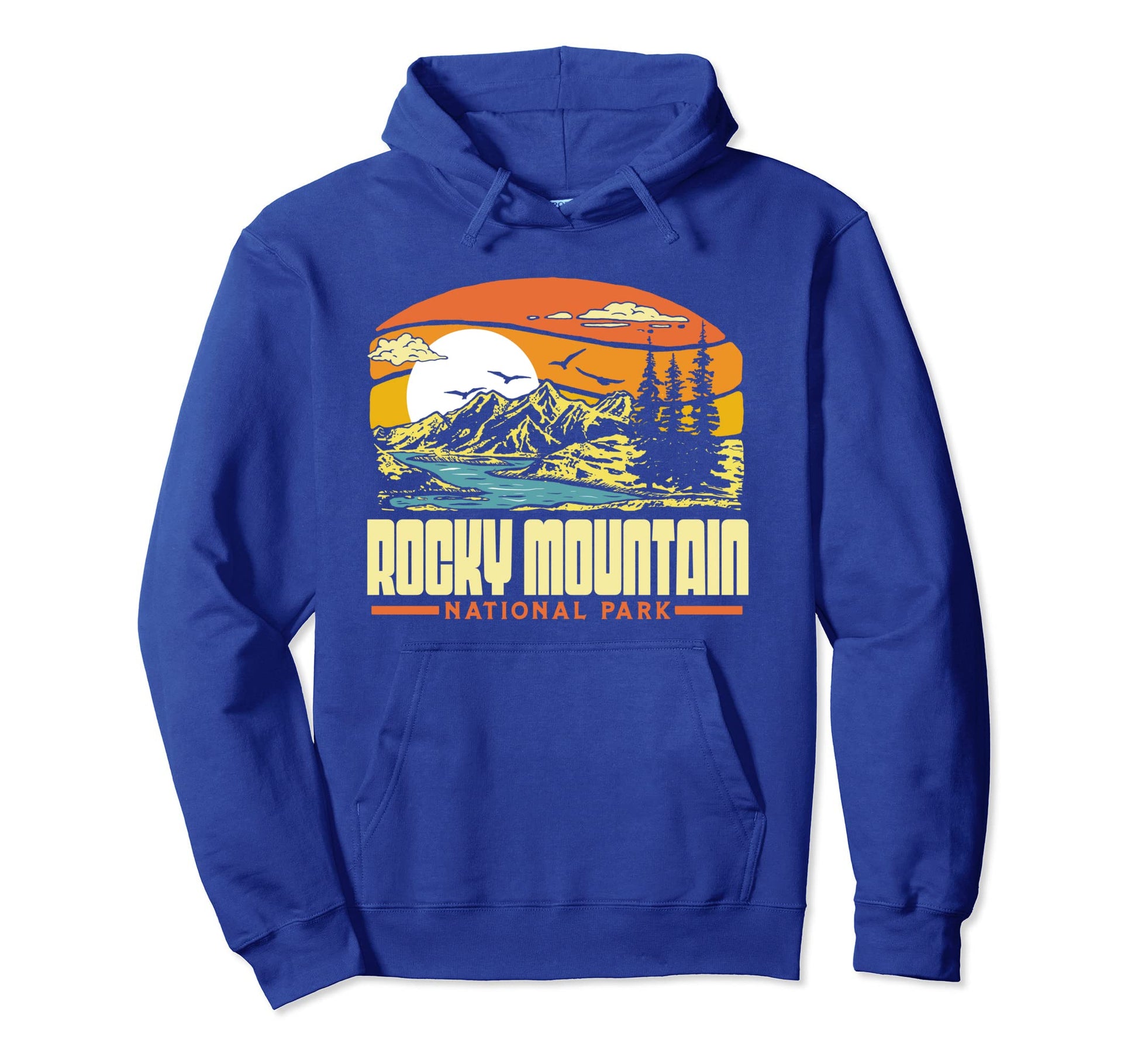 Rocky Mountain National Park 80S Hoodie - Fun Novelty Design Men Women - T-Shirt, Sweatshirt, Hoodie