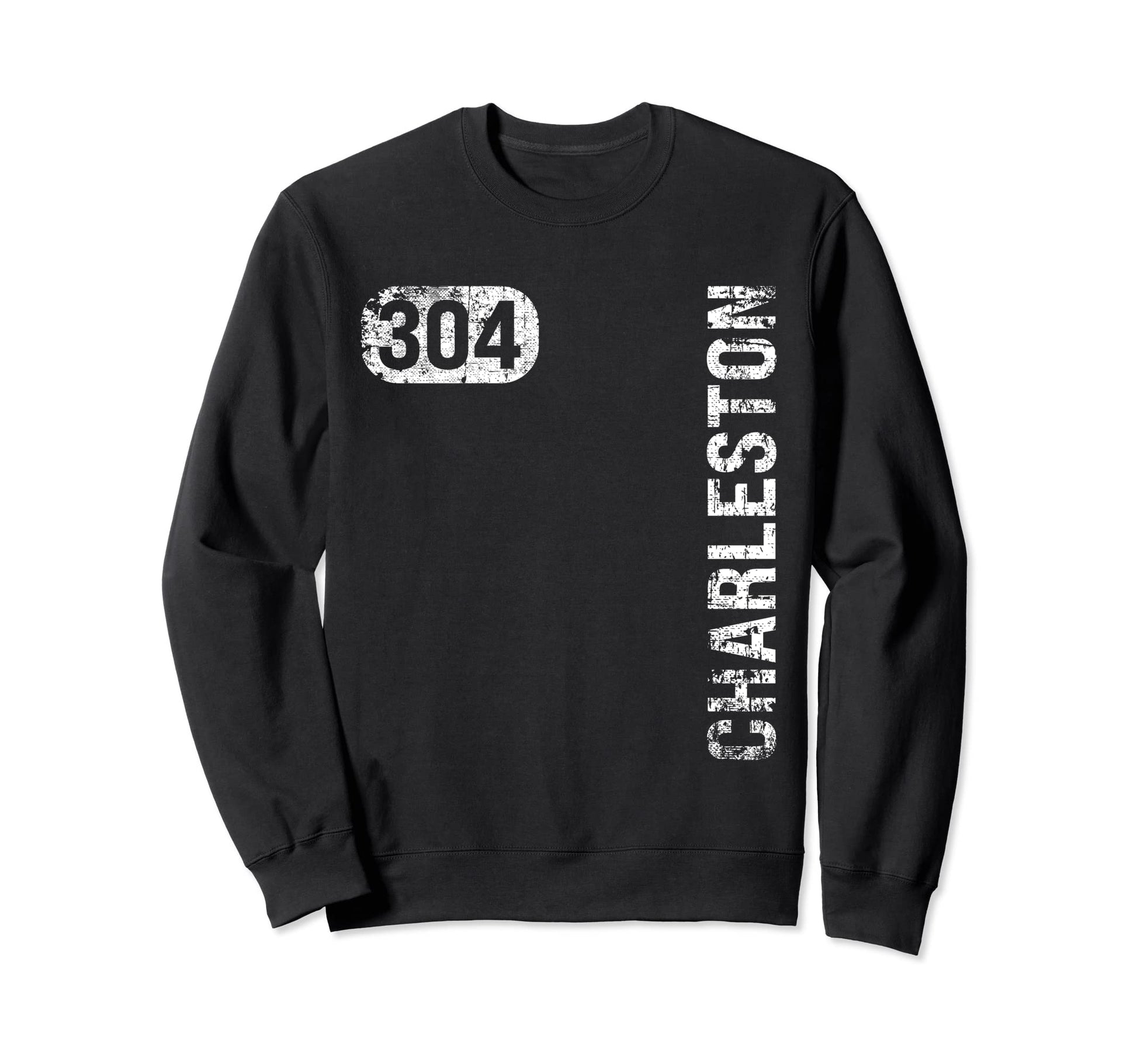 Charleston West Virginia 304 Area Sweatshirt - Novelty Apparel for Adults - T-Shirt, Sweatshirt, Hoodie