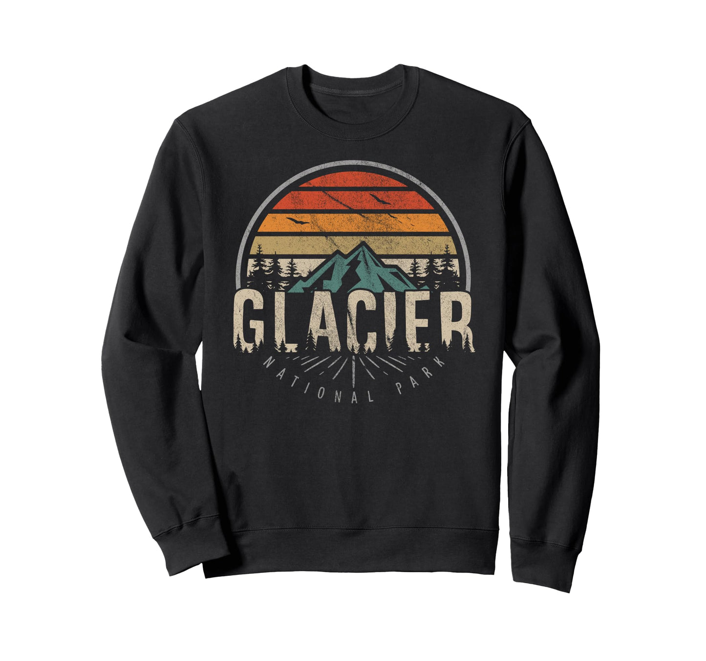 Glacier National Park Us Glacier Sweatshirt - Casual Everyday Wear Unisex - T-Shirt, Sweatshirt, Hoodie