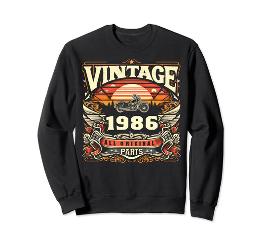 1986 Born 1986 38Th Birthday Sweatshirt - Custom Art Print for Adults - T-Shirt, Sweatshirt, Hoodie