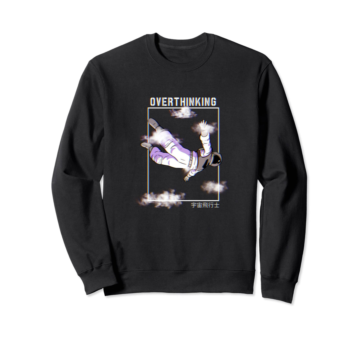 Floating Astronaut Lofi Aesthetic Sweatshirt - Casual Everyday Wear Unisex - T-Shirt, Sweatshirt, Hoodie