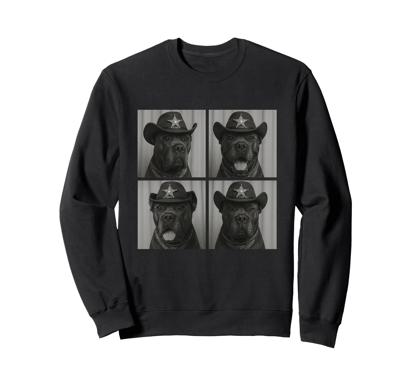 Cane Corso Funny Cowboy Dogs Western Sweatshirt - Custom Art Print Unisex - T-Shirt, Sweatshirt, Hoodie