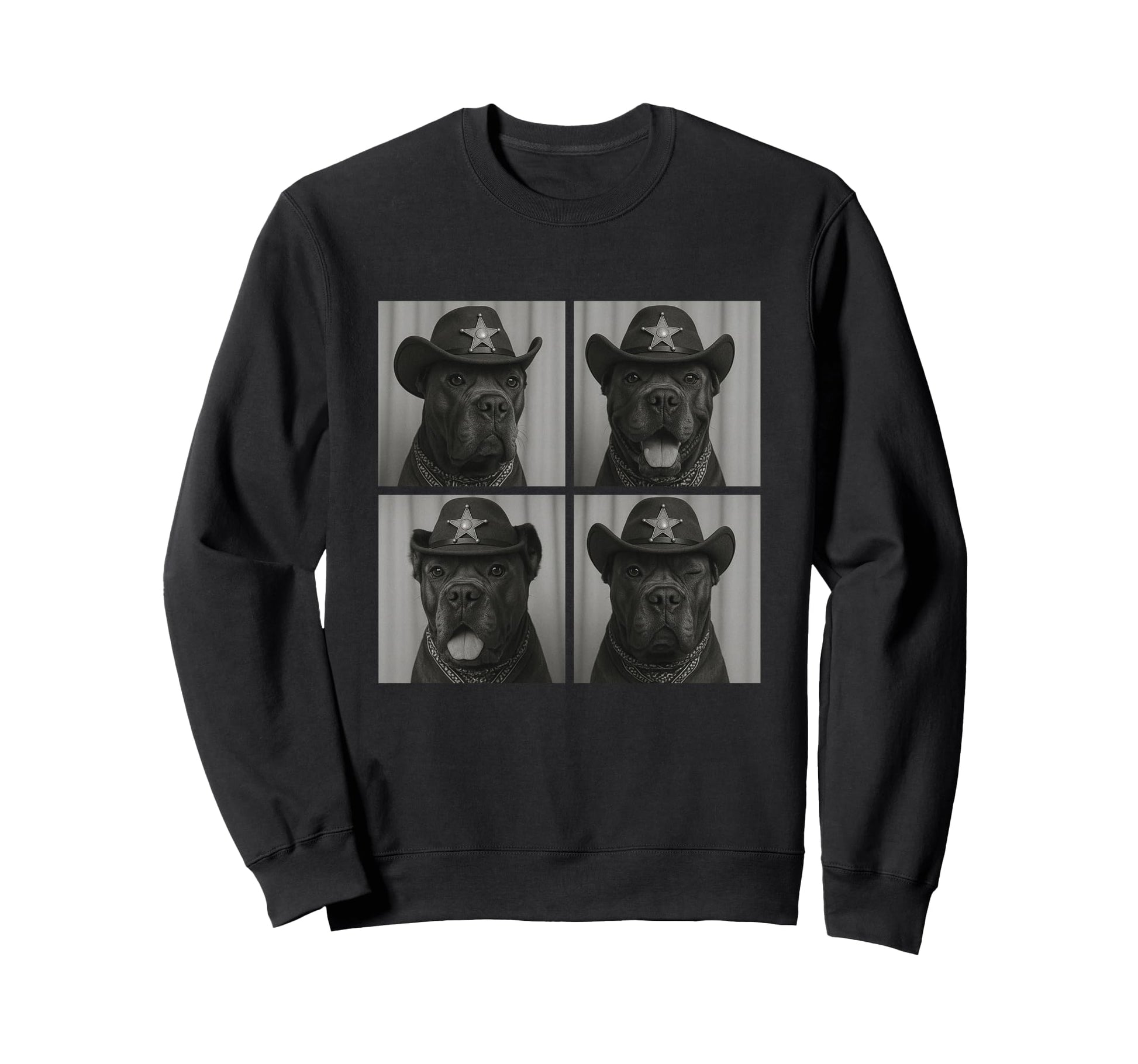 Cane Corso Funny Cowboy Dogs Western Sweatshirt - Custom Art Print Unisex - T-Shirt, Sweatshirt, Hoodie