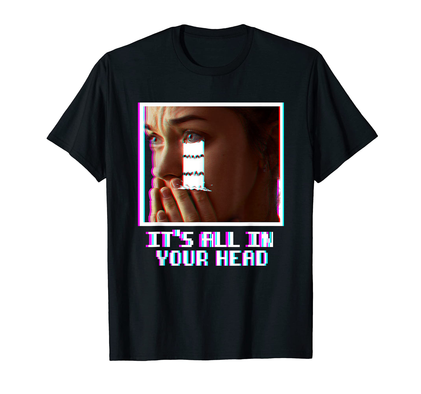 Its All Your Head Vaporwave Aesthetic T-Shirt - Graphic Print Men Women - T-Shirt, Sweatshirt, Hoodie