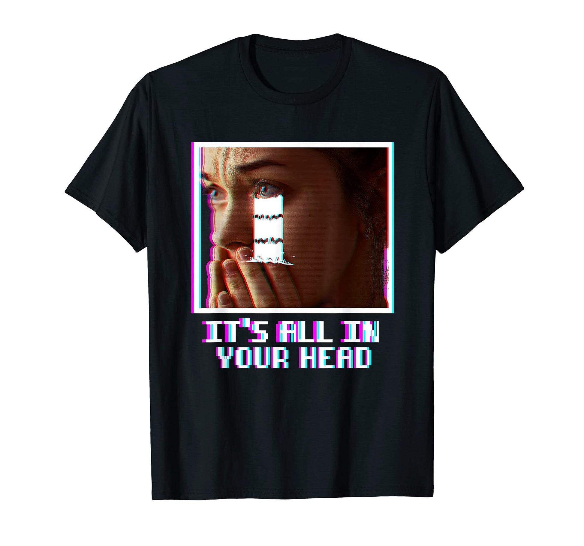 Its All Your Head Vaporwave Aesthetic T-Shirt - Graphic Print Men Women - T-Shirt, Sweatshirt, Hoodie