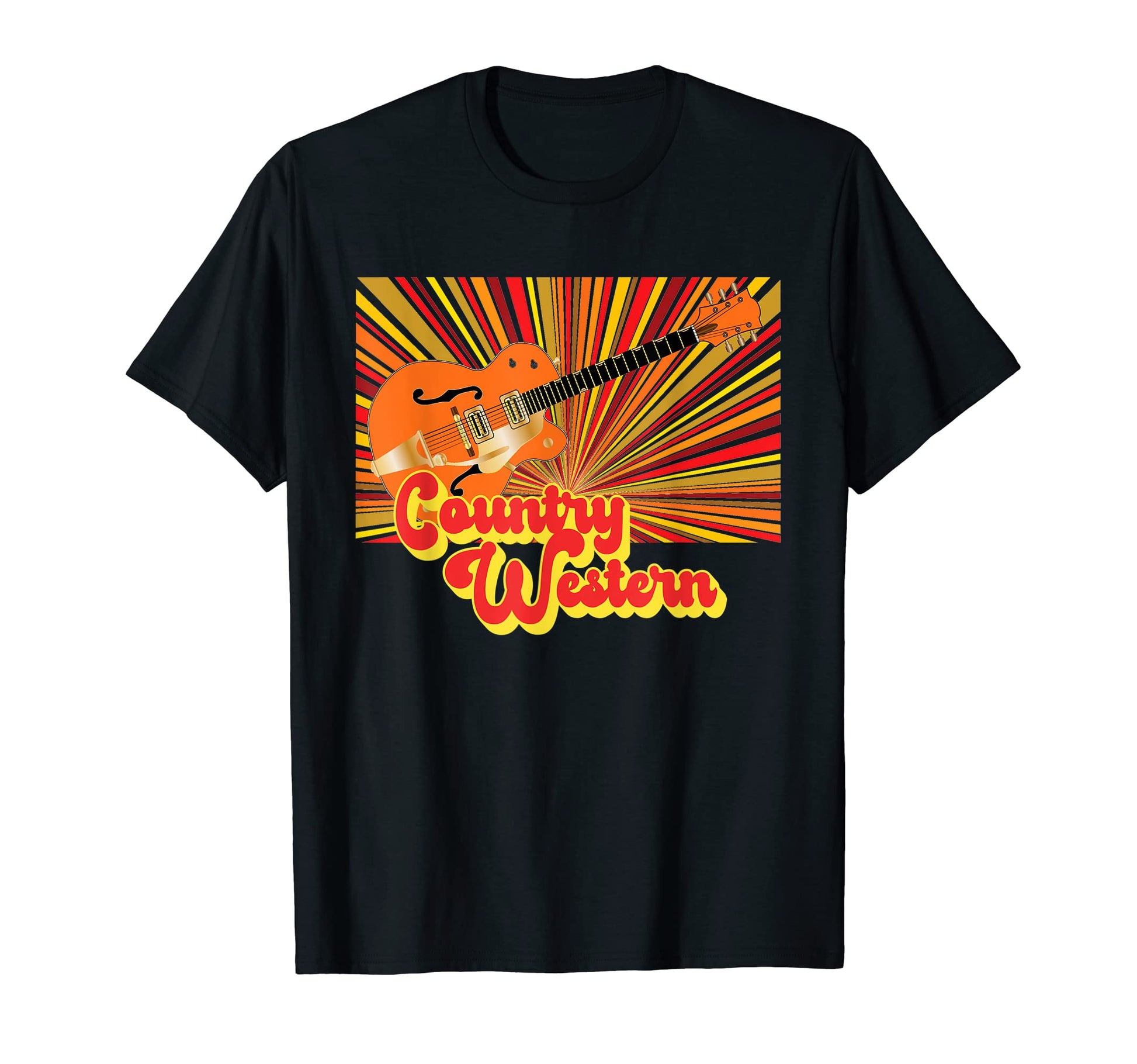 Country Music 70S 80S Western Guitar T-Shirt - Streetwear Style Unisex - T-Shirt, Sweatshirt, Hoodie