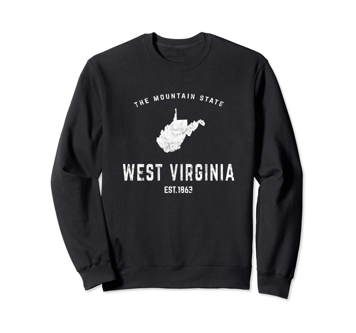 West Virginia Mountain State Sweatshirt - Unique Graphic for Adults - T-Shirt, Sweatshirt, Hoodie