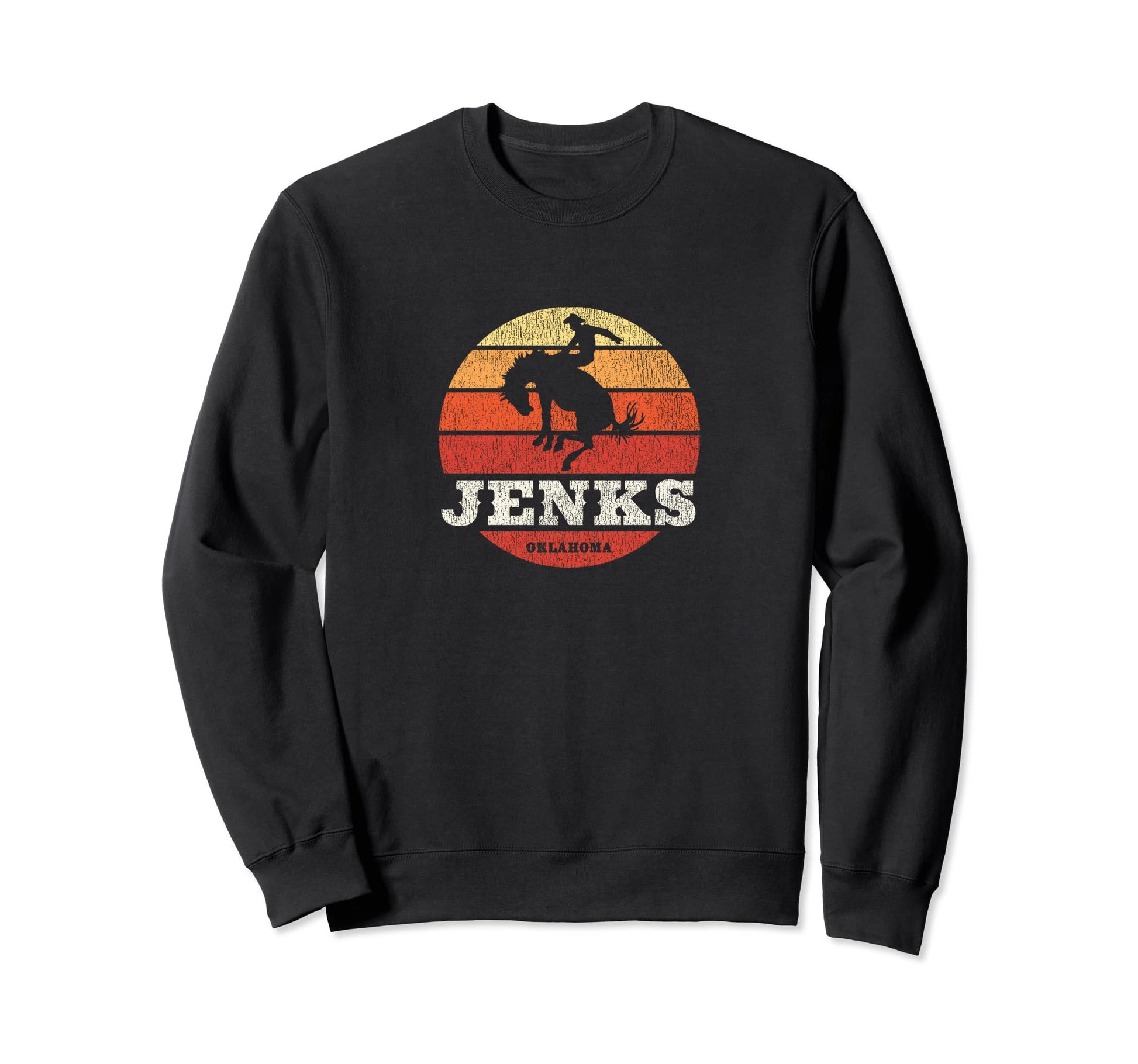 Jenks Ok Country Western Sweatshirt - Aesthetic Graphic Men Women - T-Shirt, Sweatshirt, Hoodie