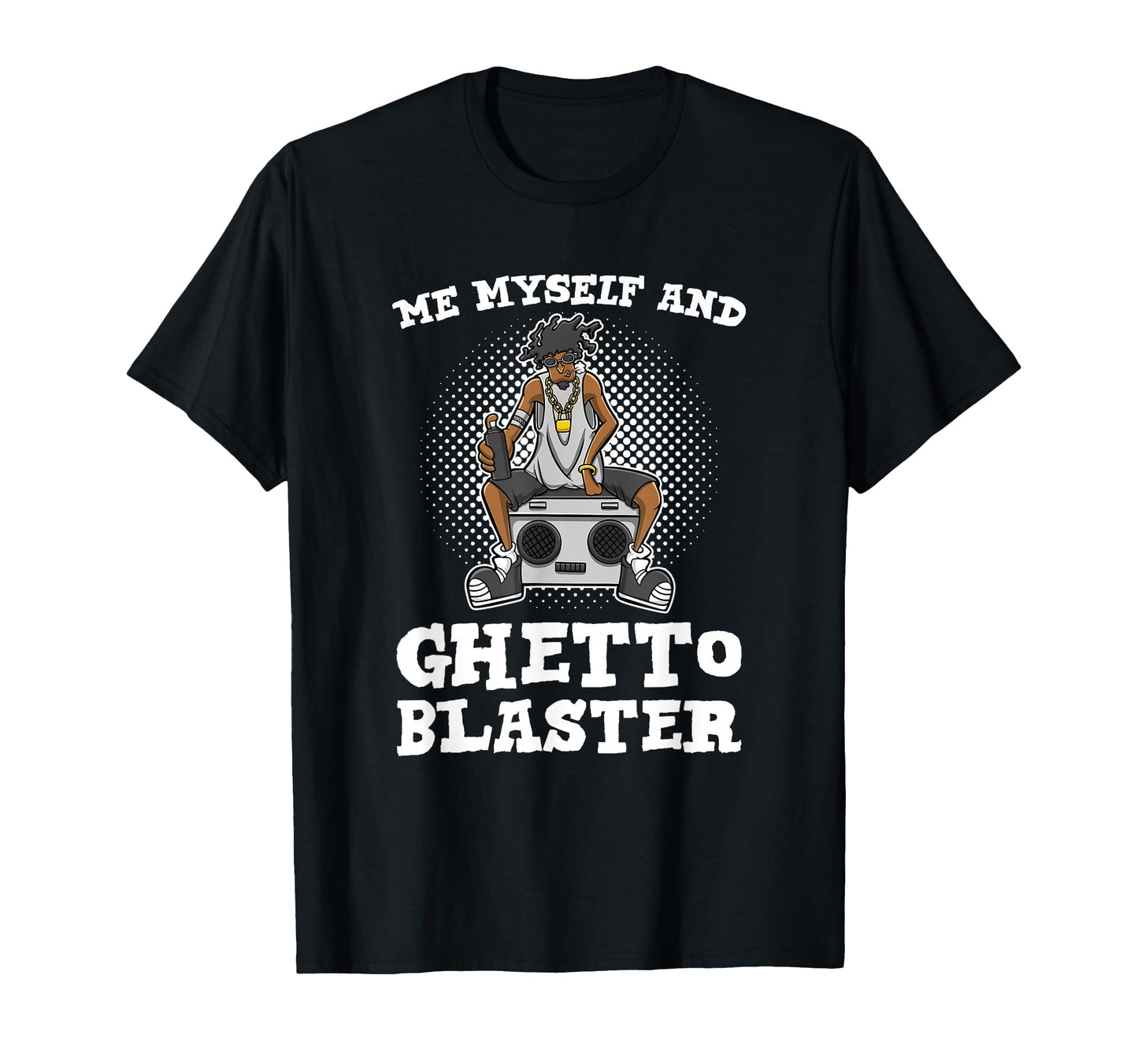 Ghetto Blaster Boombox Cassette T-Shirt - Fun Novelty Design Men Women - T-Shirt, Sweatshirt, Hoodie