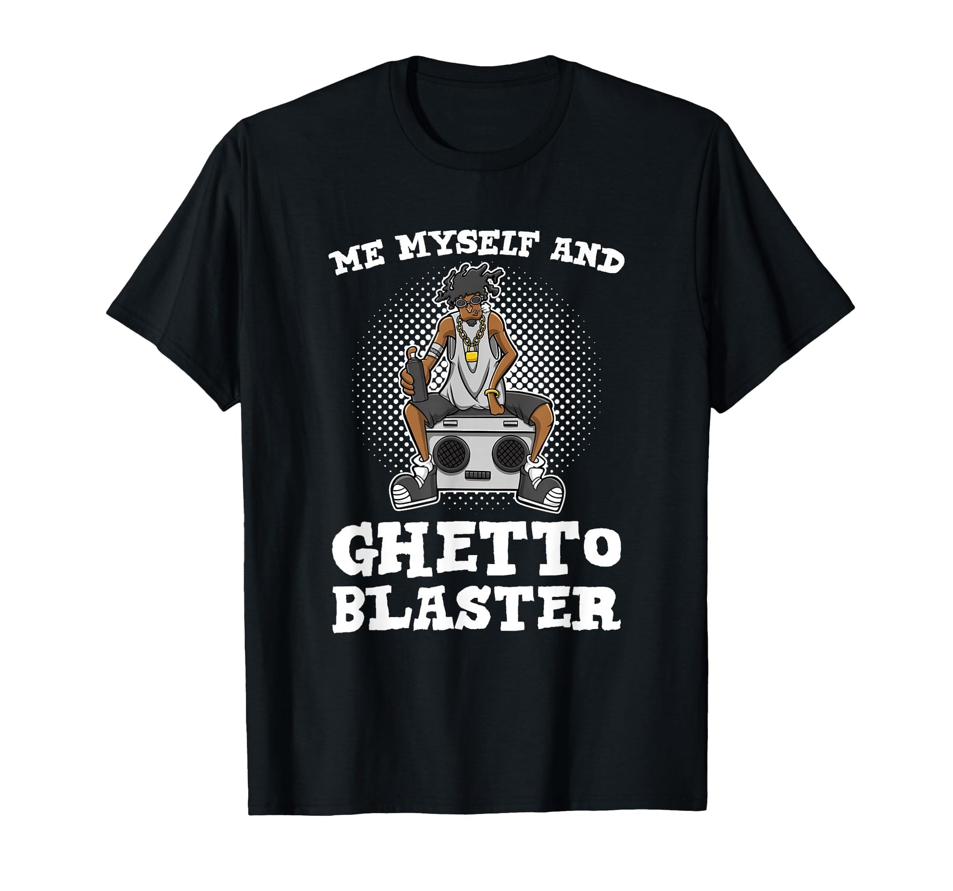 Ghetto Blaster Boombox Cassette T-Shirt - Fun Novelty Design Men Women - T-Shirt, Sweatshirt, Hoodie