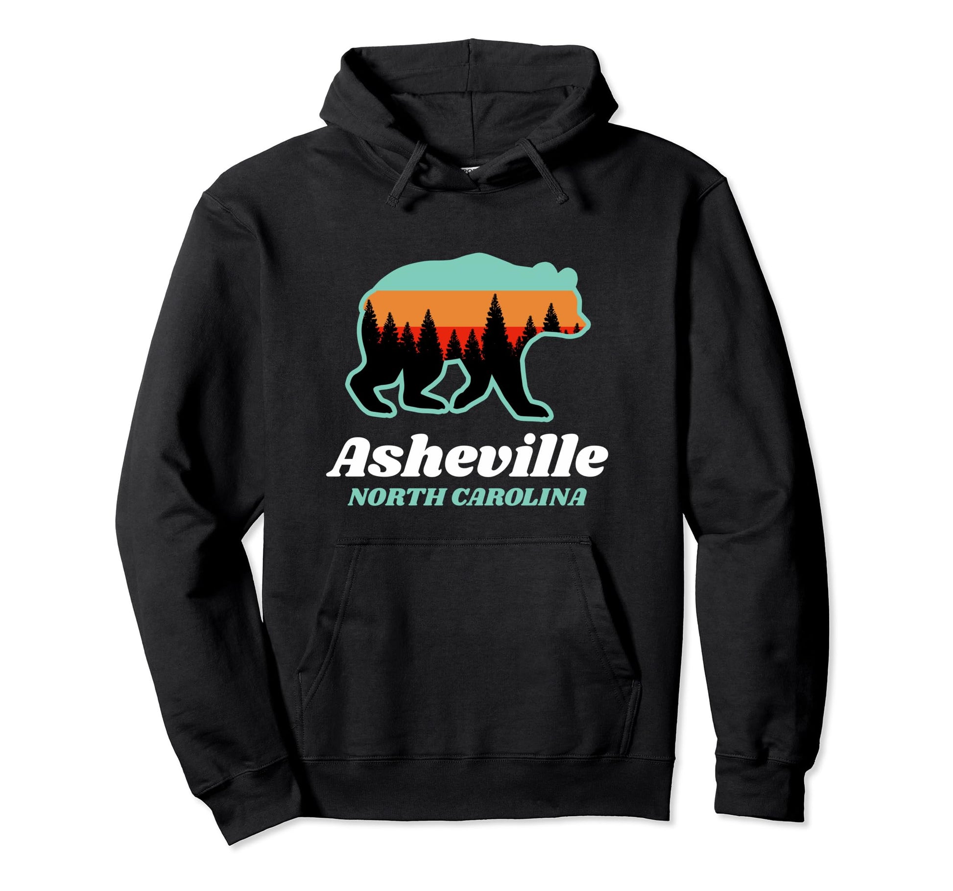 Asheville Mountains Forest National Hoodie - Aesthetic Graphic Men Women - T-Shirt, Sweatshirt, Hoodie