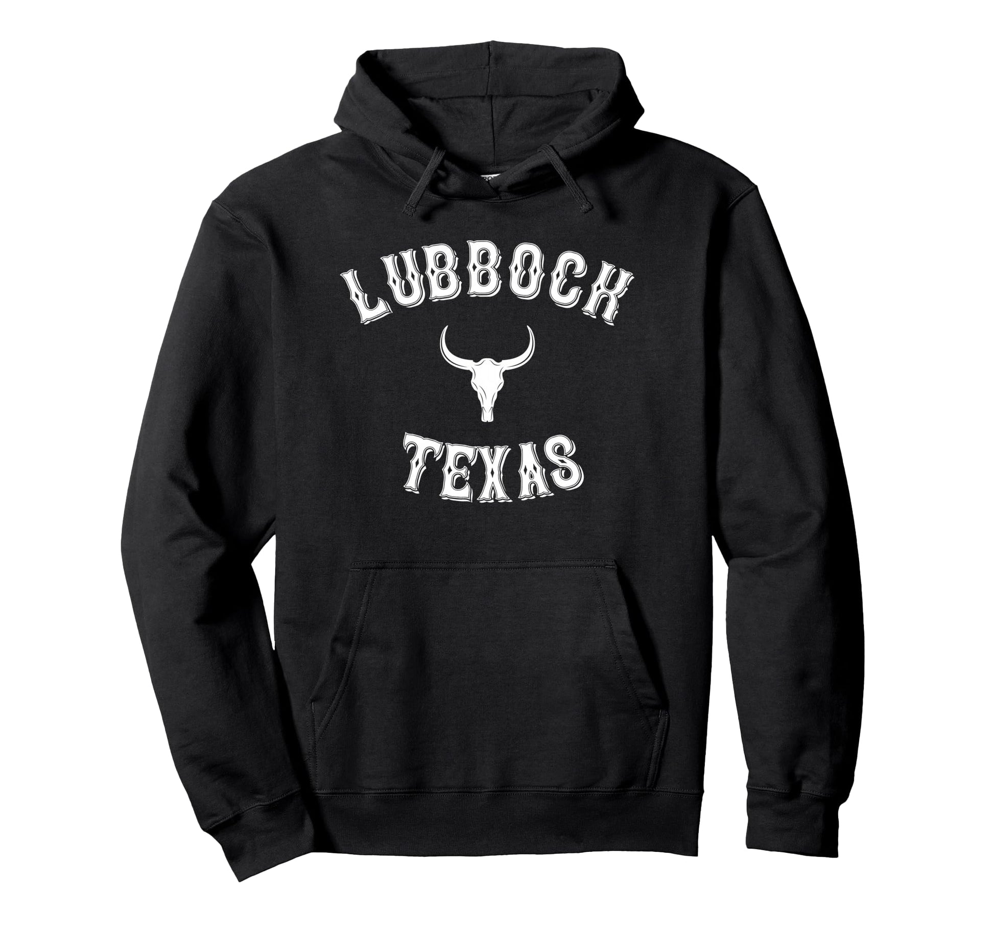 Lubbock Texas Western Cowboy Hoodie - Fun Novelty Design for Adults - T-Shirt, Sweatshirt, Hoodie