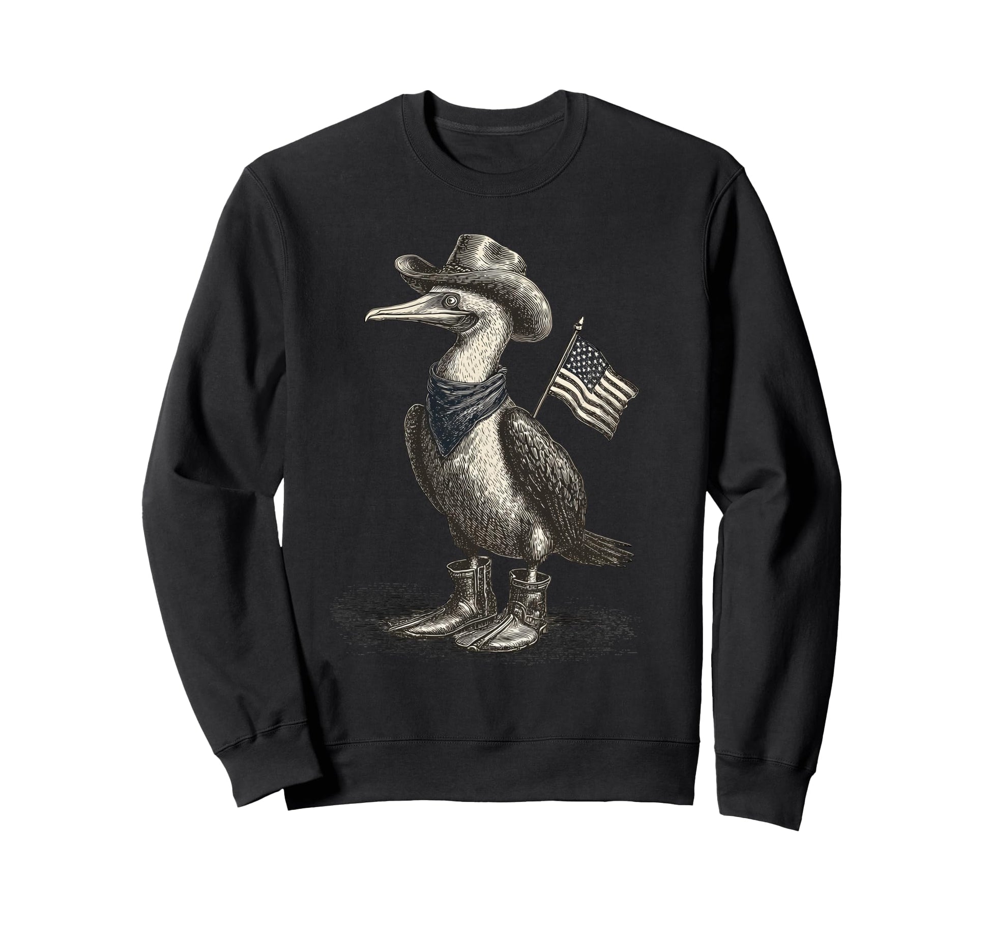 Blue Footed Booby Cowboy Cowgirl Sweatshirt - Trendy Graphic Men Women - T-Shirt, Sweatshirt, Hoodie