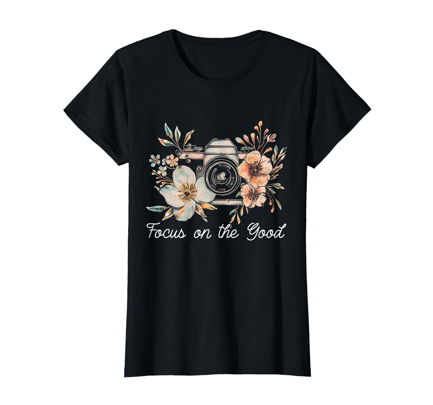 Photographer Focus Good Camera Flowers T-Shirt - Unique Graphic Unisex - T-Shirt, Sweatshirt, Hoodie