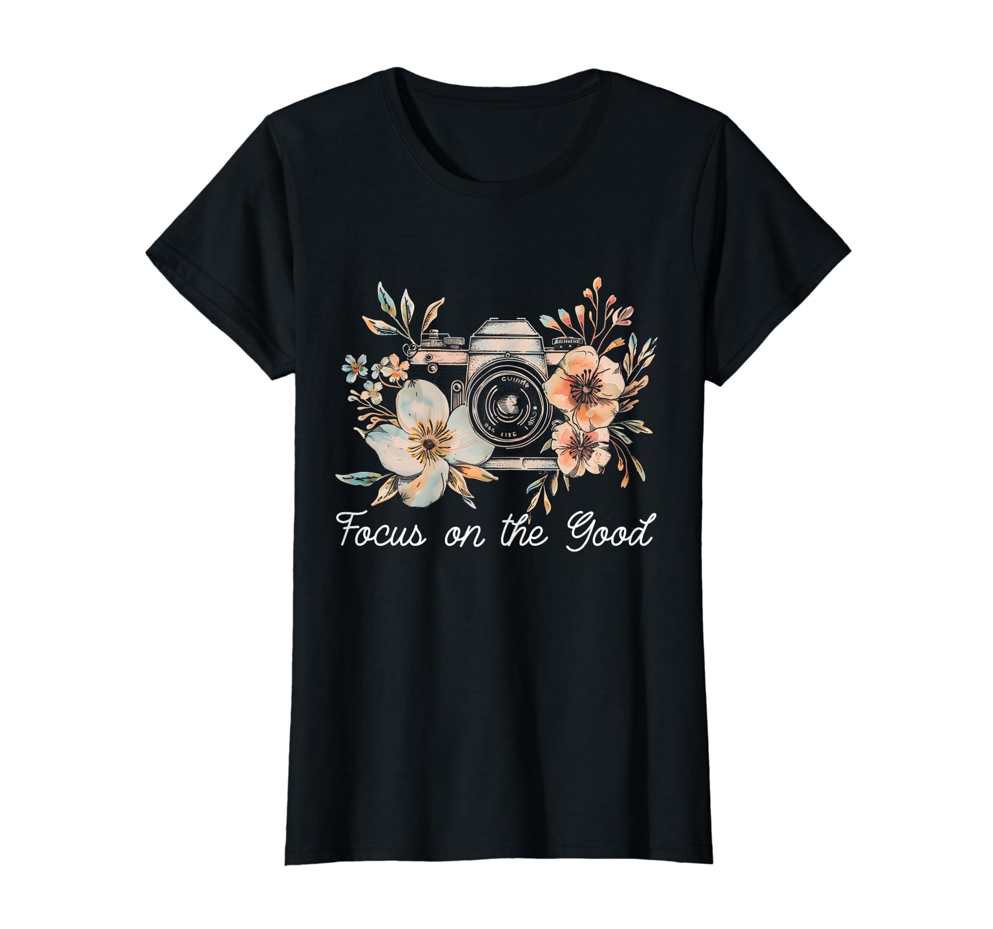 Photographer Focus Good Camera Flowers T-Shirt - Unique Graphic Unisex - T-Shirt, Sweatshirt, Hoodie
