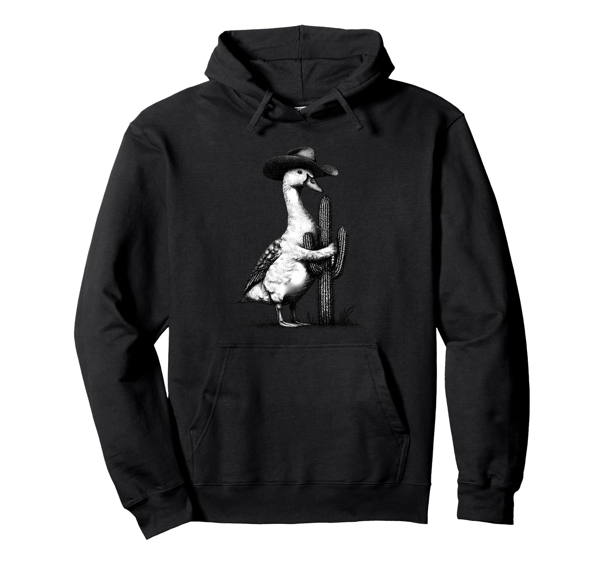 Goose Cowboy Rodeo Cowgirl Western Hoodie - Minimalist Print for Adults - T-Shirt, Sweatshirt, Hoodie