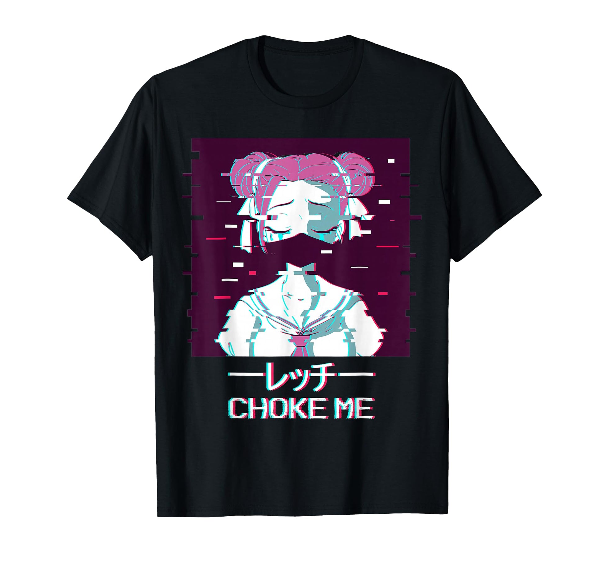Choke Me Geisha Anime Japanese T-Shirt - Aesthetic Graphic Unisex - T-Shirt, Sweatshirt, Hoodie