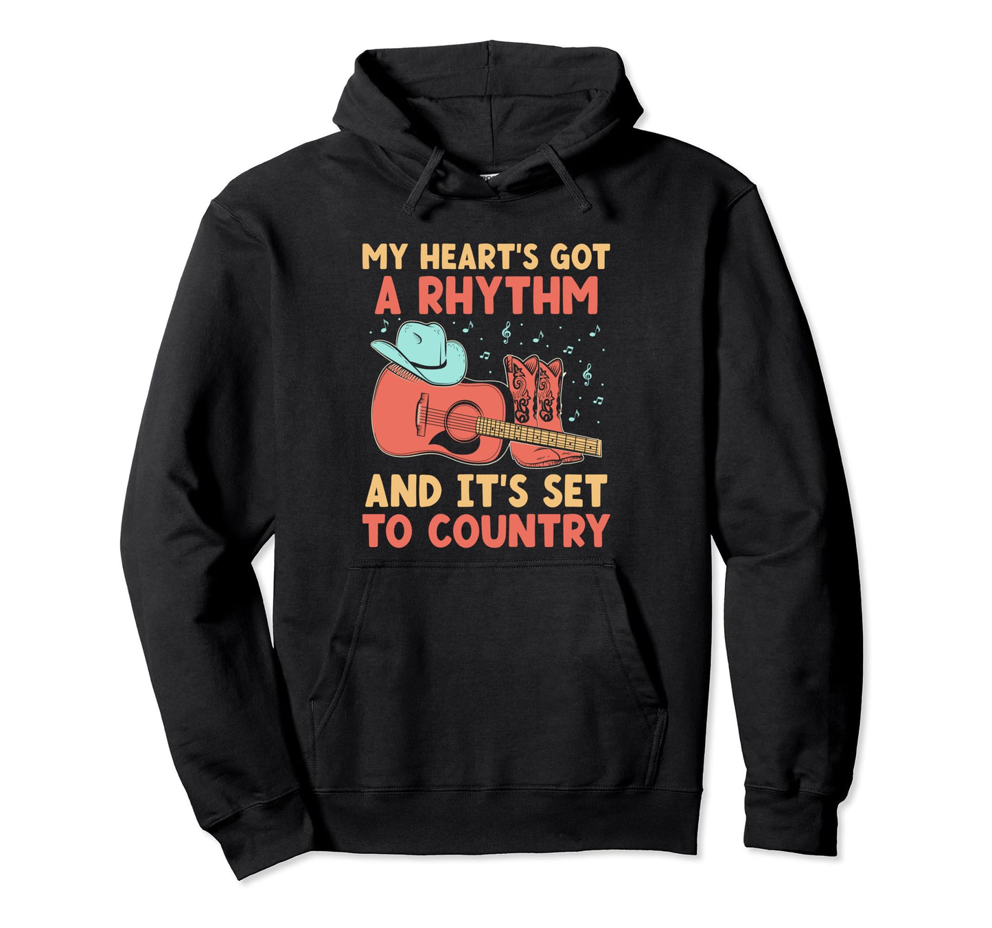 County Music Music Lover Western Hoodie - Streetwear Style Men Women - T-Shirt, Sweatshirt, Hoodie