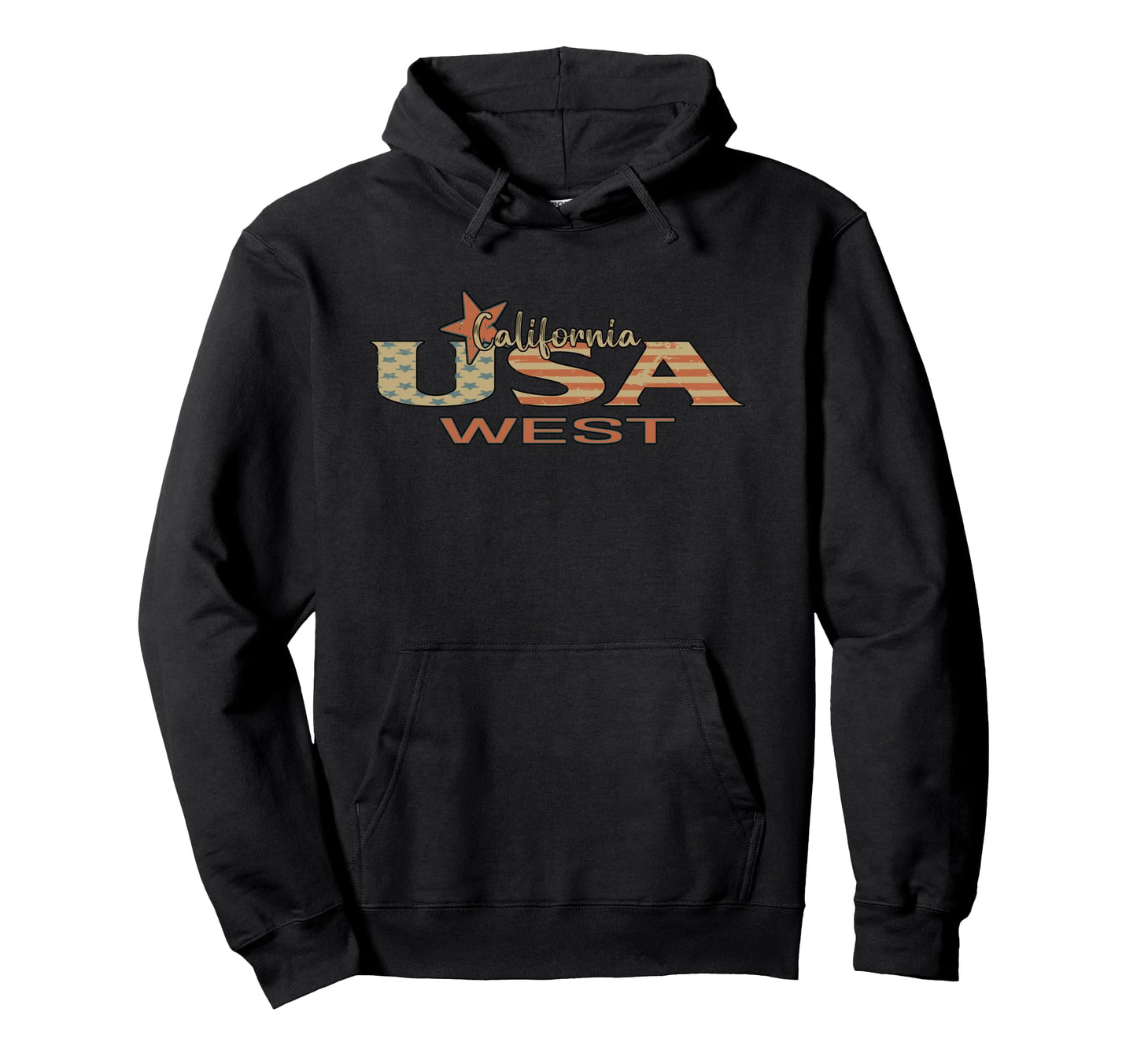 California Usa West Souvenir Hoodie - Novelty Apparel for Adults - T-Shirt, Sweatshirt, Hoodie