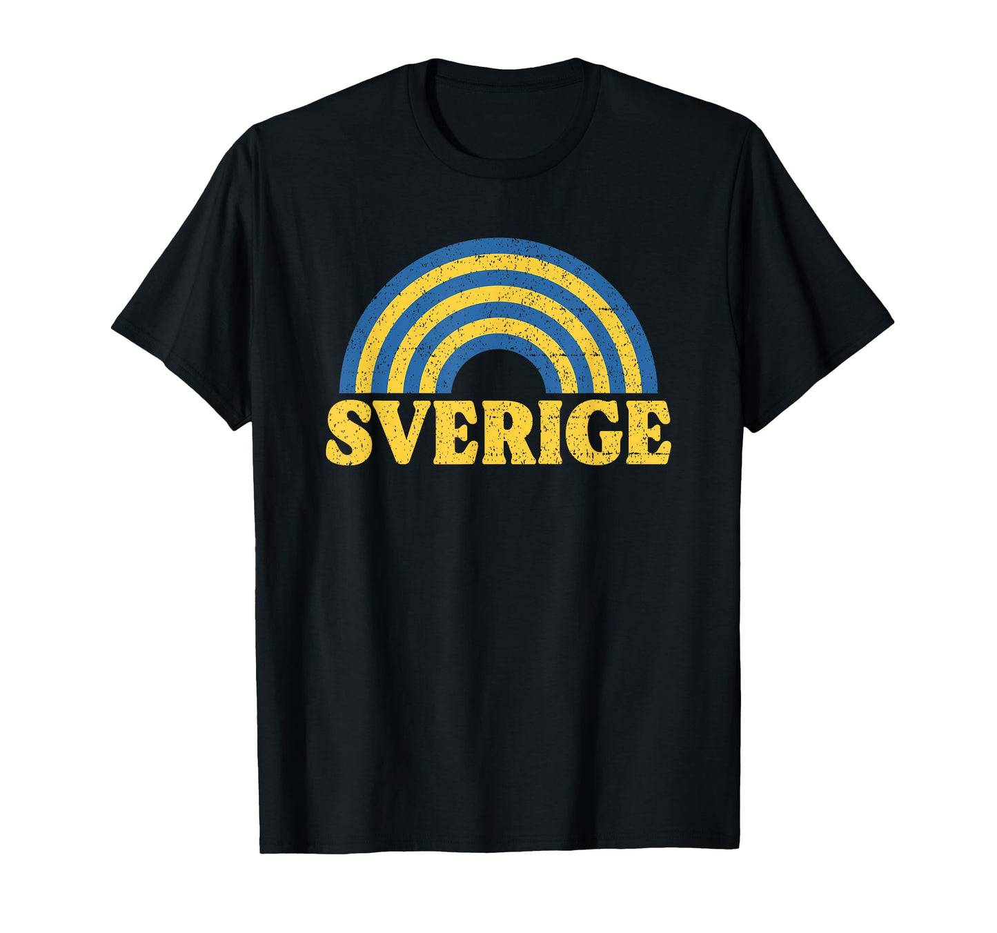 Sverige Flag Rainbow Sweden Swedish T-Shirt - Casual Everyday Wear Unisex - T-Shirt, Sweatshirt, Hoodie