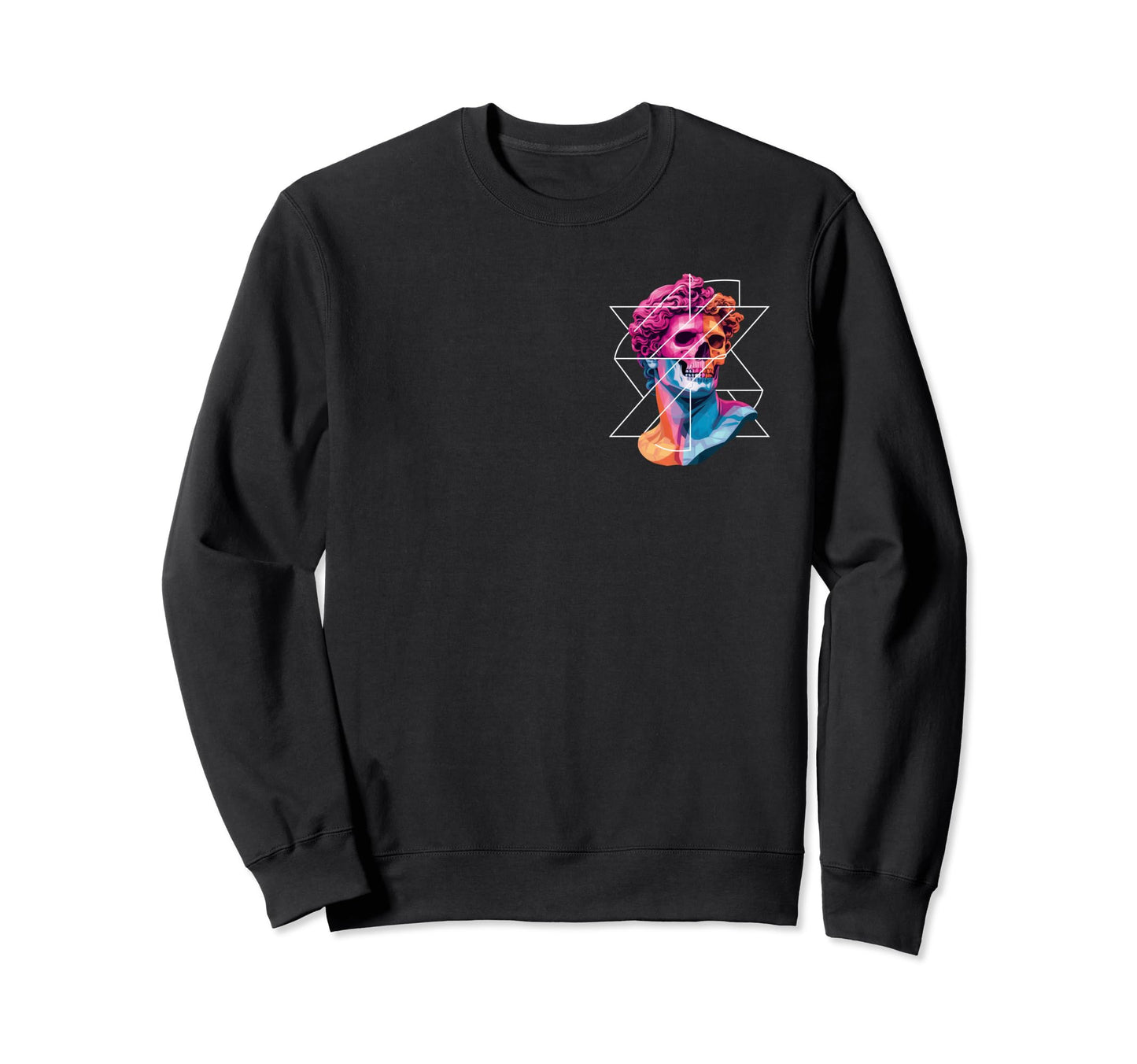 Statue David Bust Vaporwave Aesthetic Sweatshirt - Streetwear Style Unisex - T-Shirt, Sweatshirt, Hoodie