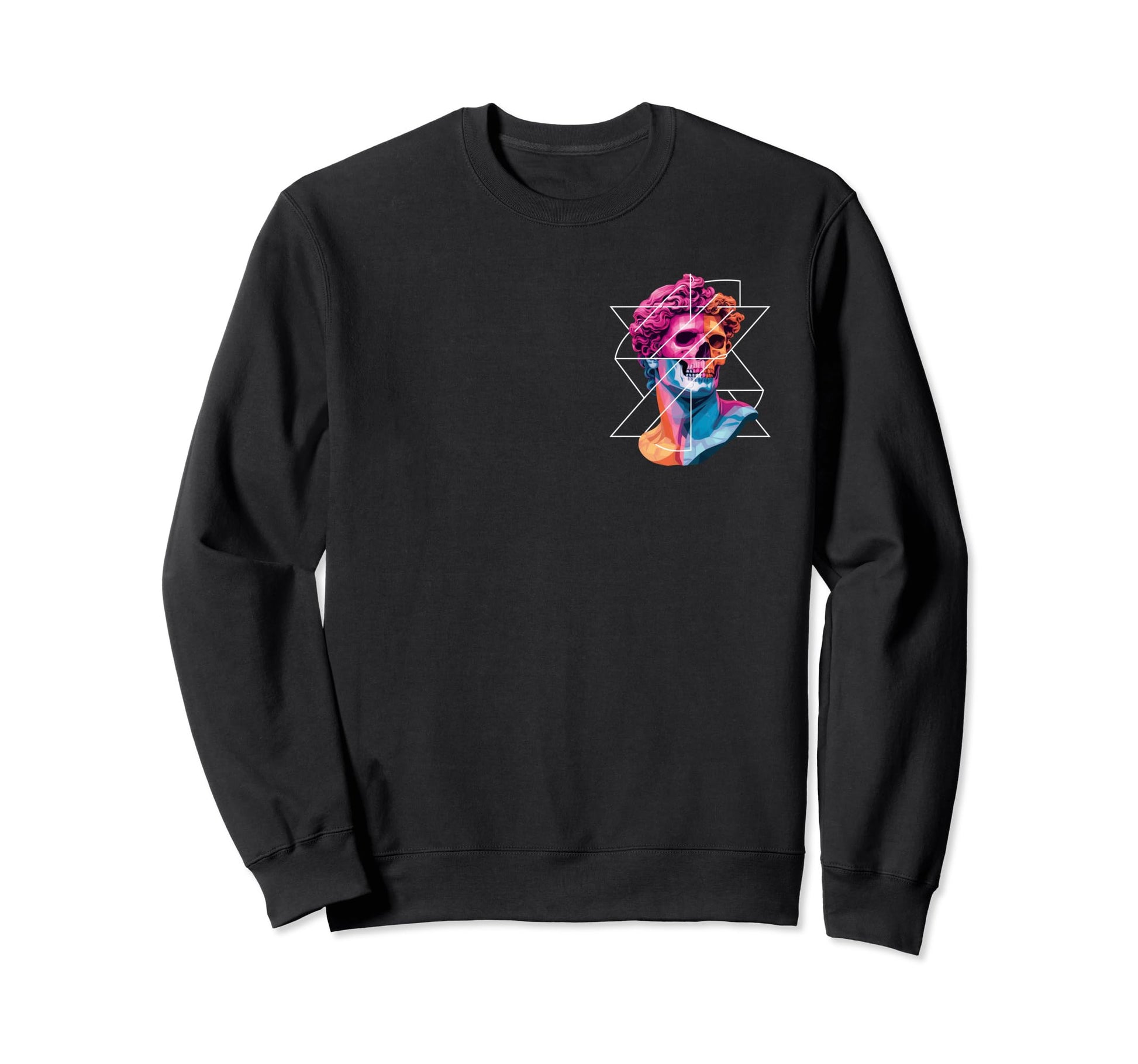 Statue David Bust Vaporwave Aesthetic Sweatshirt - Streetwear Style Unisex - T-Shirt, Sweatshirt, Hoodie