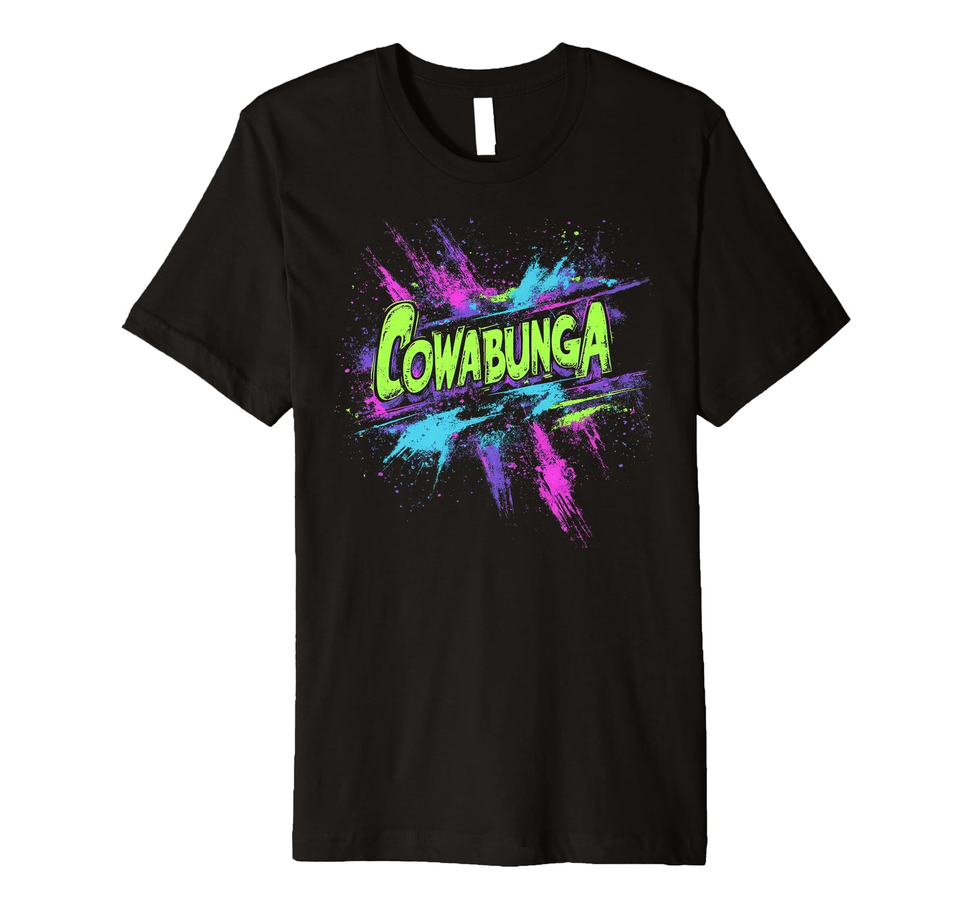 Cowabunga 80S 90S Nostalgia Slang T-Shirt - Unique Graphic for Adults - T-Shirt, Sweatshirt, Hoodie