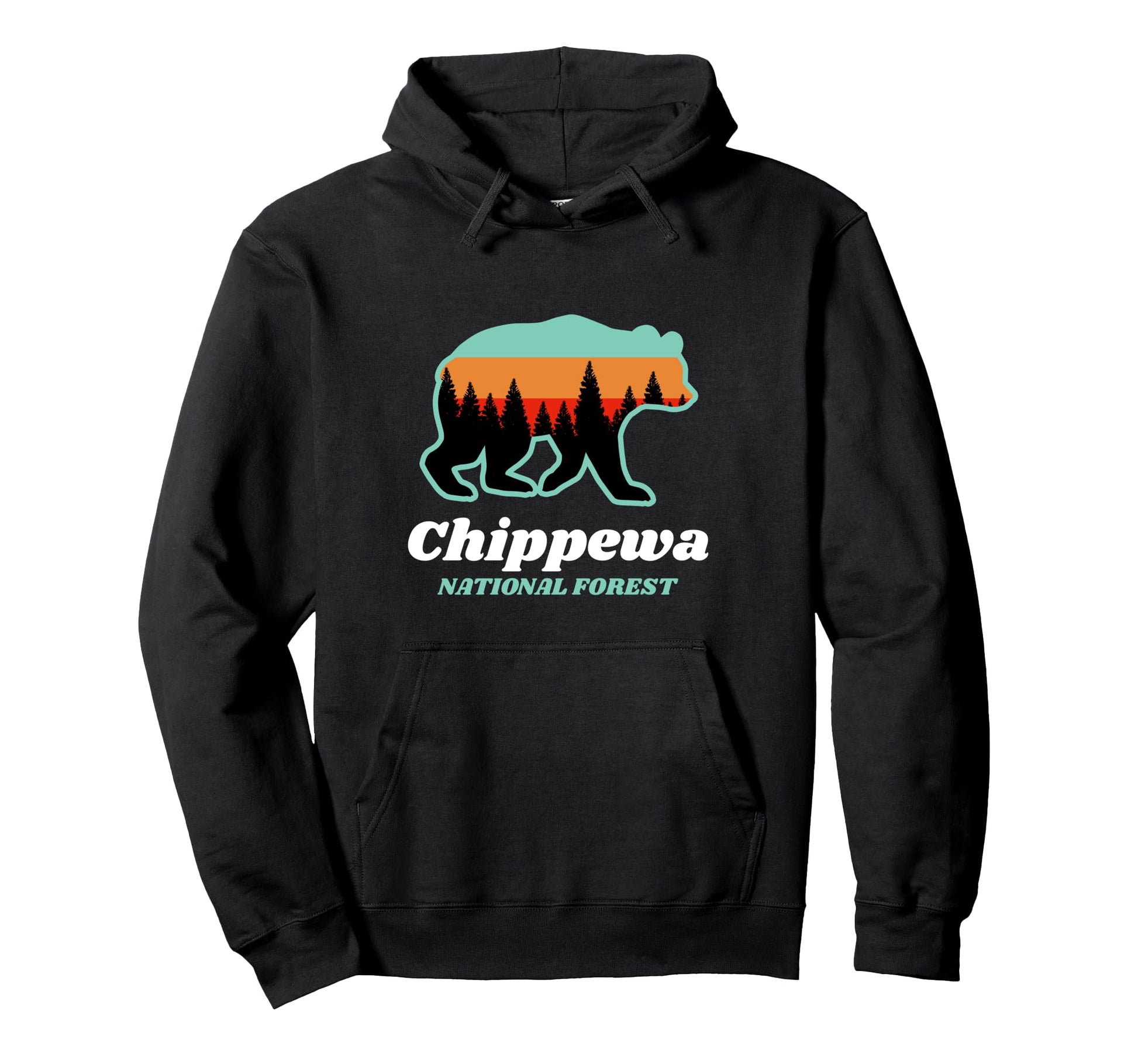 Chippewa National Park Mn Bear Souvenir Hoodie - Trendy Graphic for Adults - T-Shirt, Sweatshirt, Hoodie