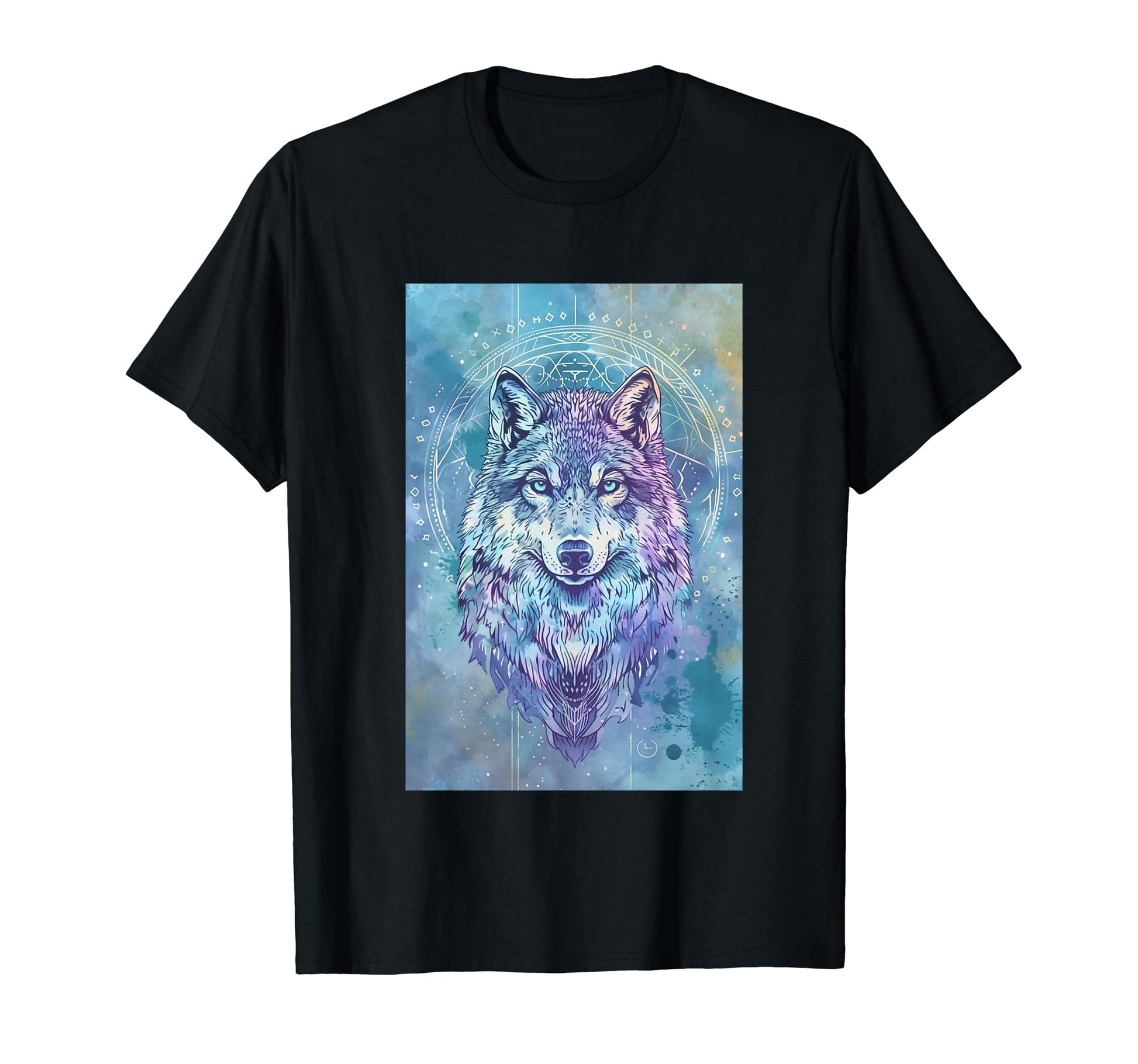 Boho Mystic Wolf Art T-Shirt - Trendy Graphic Unisex - T-Shirt, Sweatshirt, Hoodie
