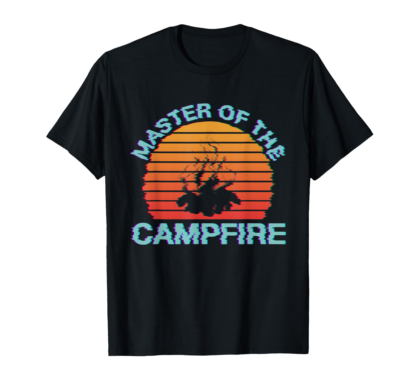 Master Campfire Camping Vaporwave T-Shirt - Fun Novelty Design Unisex - T-Shirt, Sweatshirt, Hoodie