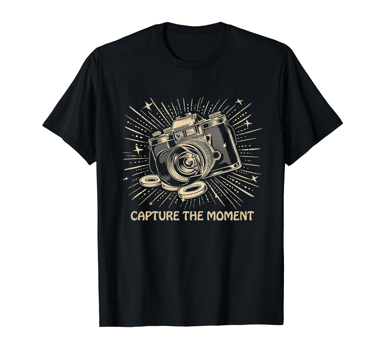 Capture Moment Camera Photography Art T-Shirt - Unique Graphic Unisex - T-Shirt, Sweatshirt, Hoodie