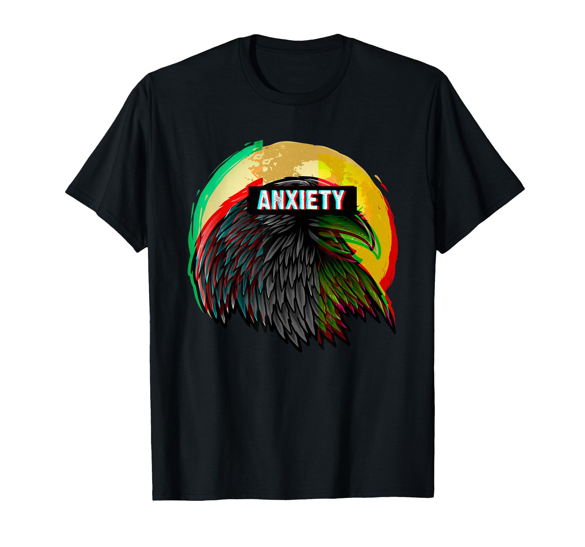 Raven Vaporwave Aesthetic Full Moon T-Shirt - Aesthetic Graphic Men Women - T-Shirt, Sweatshirt, Hoodie