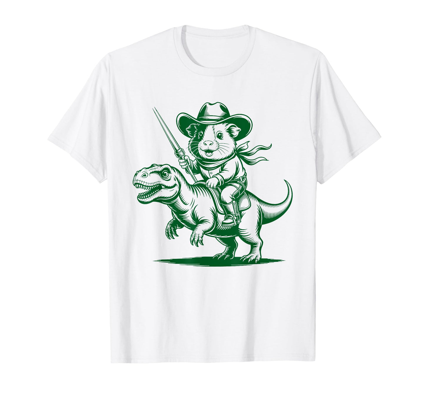 Guinea Pig Cowboy Dinosaur Accessoires T-Shirt - Novelty Apparel Unisex - T-Shirt, Sweatshirt, Hoodie