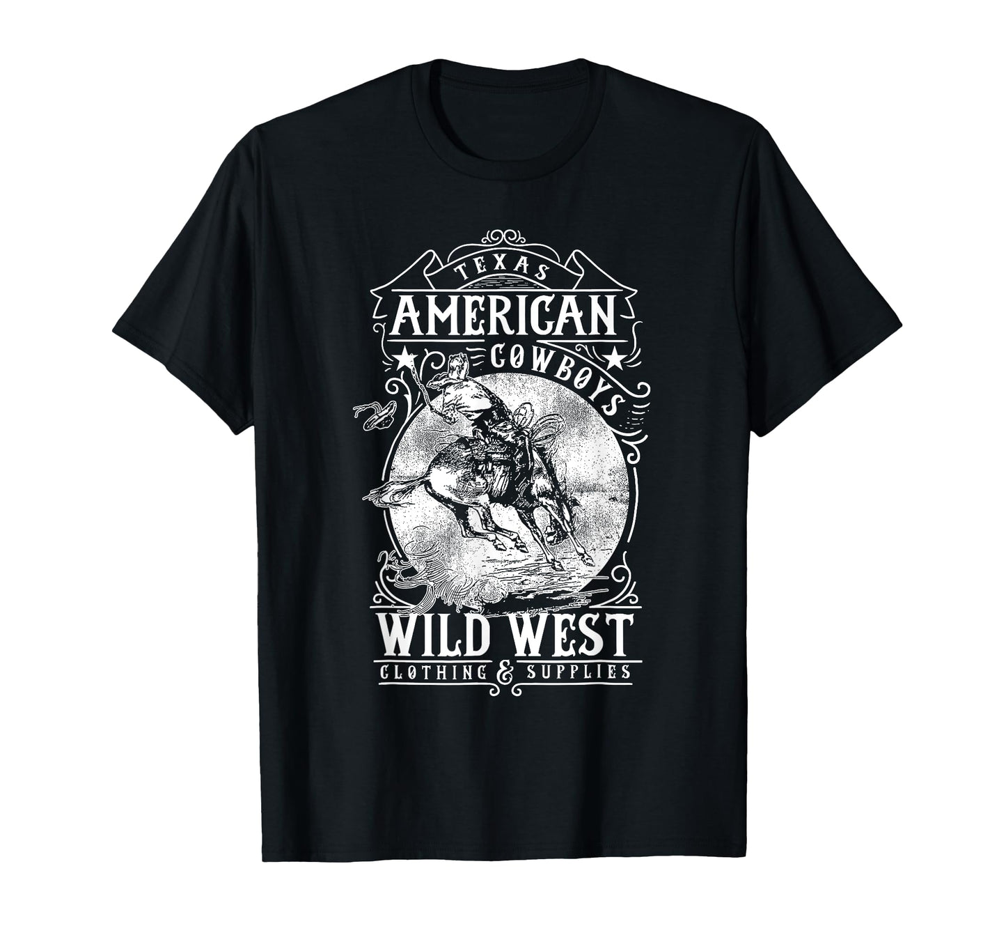 Texas Cowboys American Wild West T-Shirt - Casual Everyday Wear for Adults - T-Shirt, Sweatshirt, Hoodie