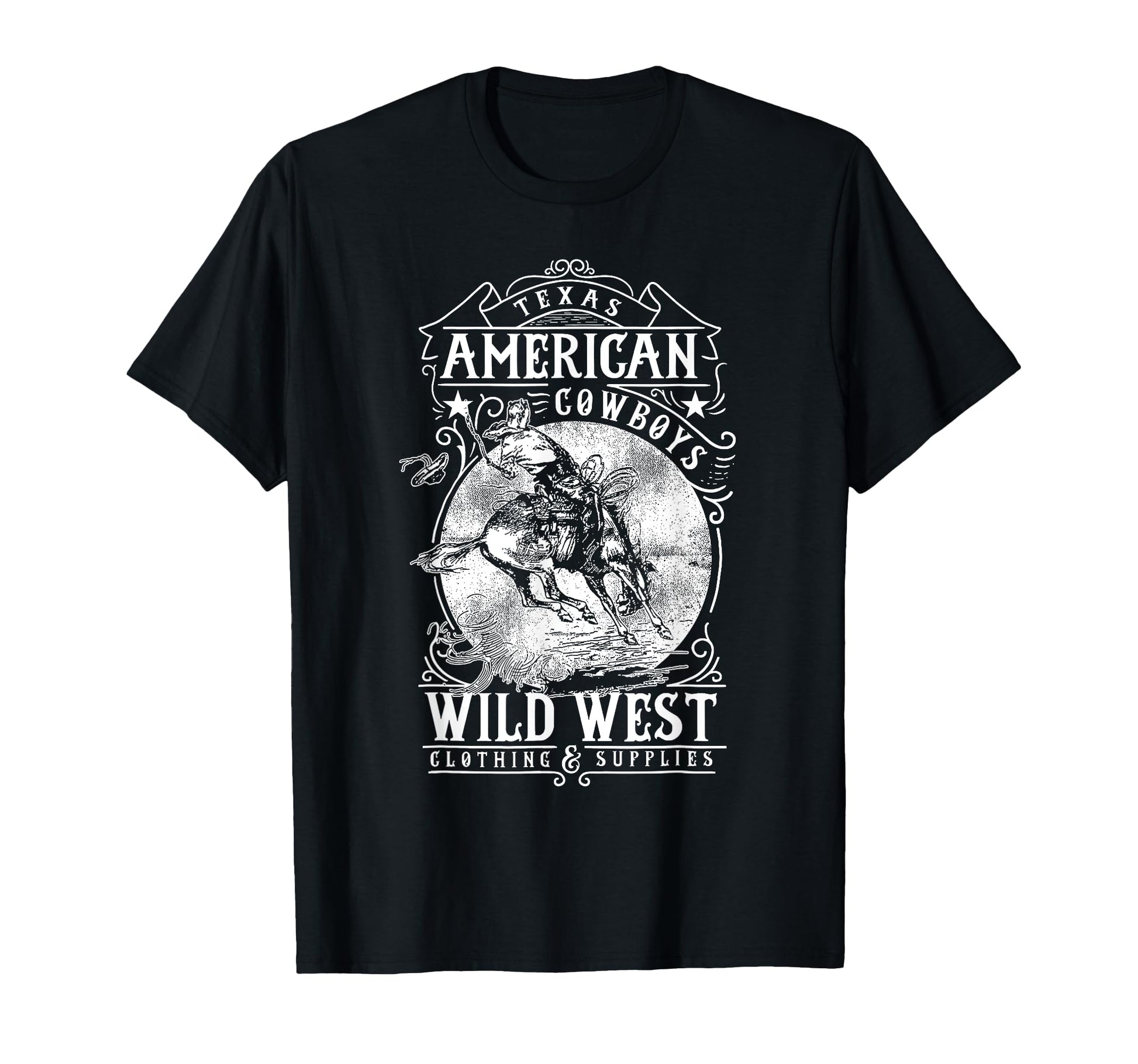 Texas Cowboys American Wild West T-Shirt - Casual Everyday Wear for Adults - T-Shirt, Sweatshirt, Hoodie