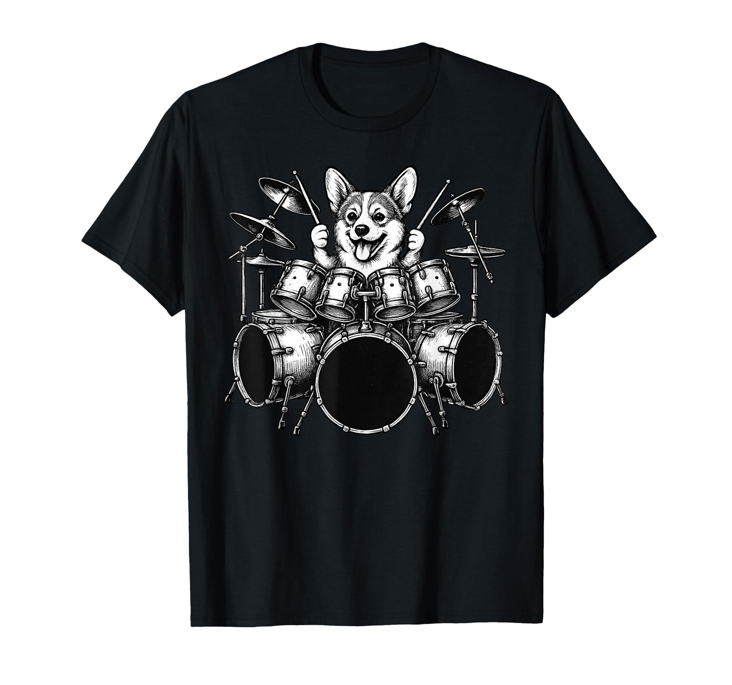 Funny Pembroke Welsh Corgi Rock Sweatshirt - Unique Graphic Men Women - T-Shirt, Sweatshirt, Hoodie