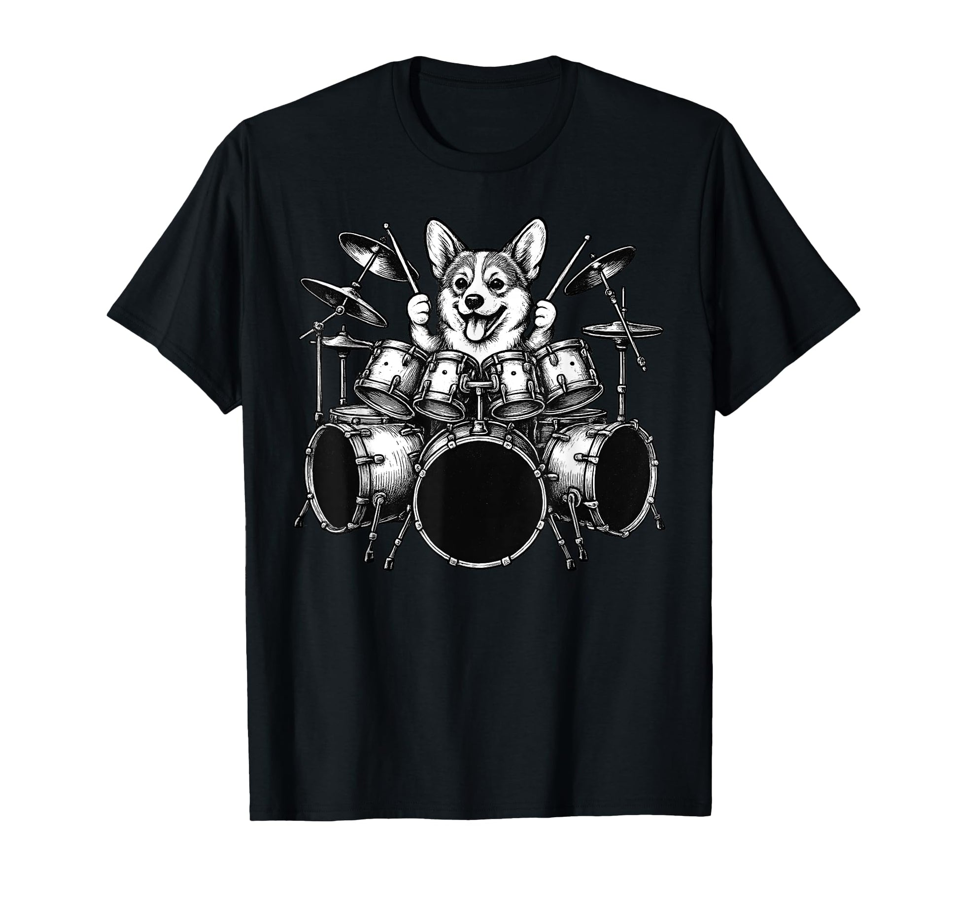 Funny Pembroke Welsh Corgi Rock Sweatshirt - Unique Graphic Men Women - T-Shirt, Sweatshirt, Hoodie