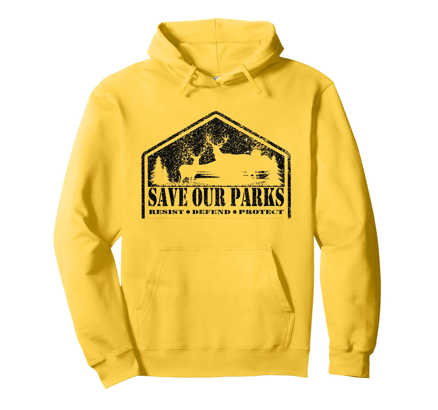 Resist Mountain Save Our Parks Resist Hoodie - Minimalist Print Men Women - T-Shirt, Sweatshirt, Hoodie