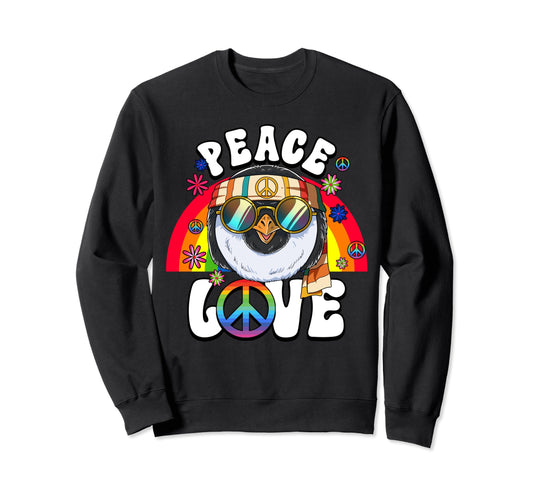 60S 70S Costume Peace Love Hippie Sweatshirt - Custom Art Print for Adults - T-Shirt, Sweatshirt, Hoodie