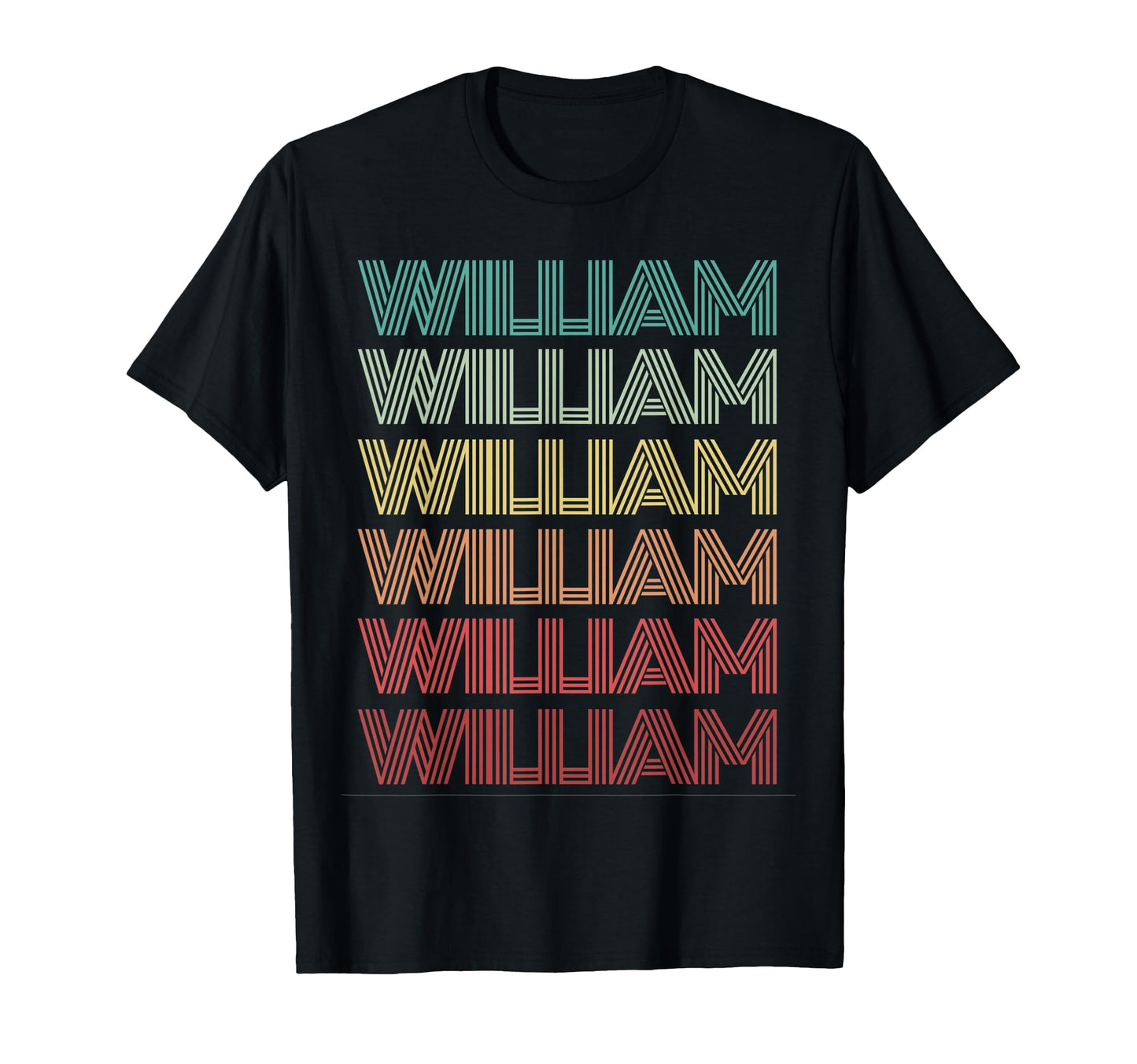 First Name William Personalized T-Shirt - Minimalist Print Men Women - T-Shirt, Sweatshirt, Hoodie