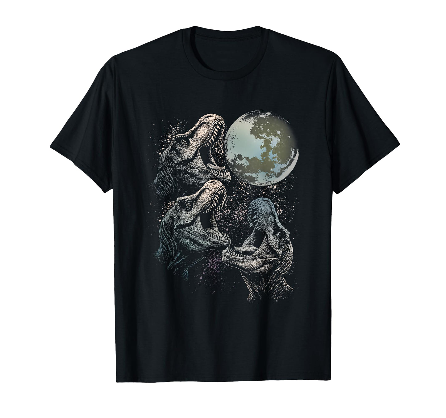 Three Velociraptor Dinosaur Howling To T-Shirt - Streetwear Style Unisex - T-Shirt, Sweatshirt, Hoodie