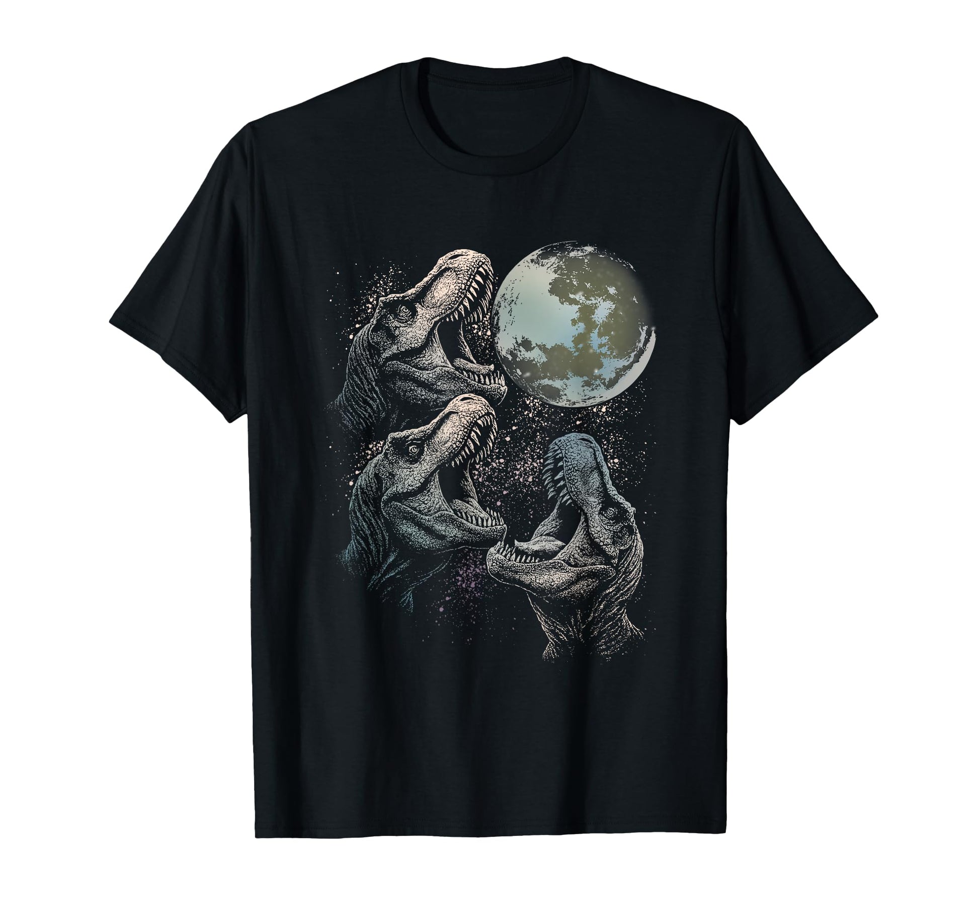 Three Velociraptor Dinosaur Howling To T-Shirt - Streetwear Style Unisex - T-Shirt, Sweatshirt, Hoodie