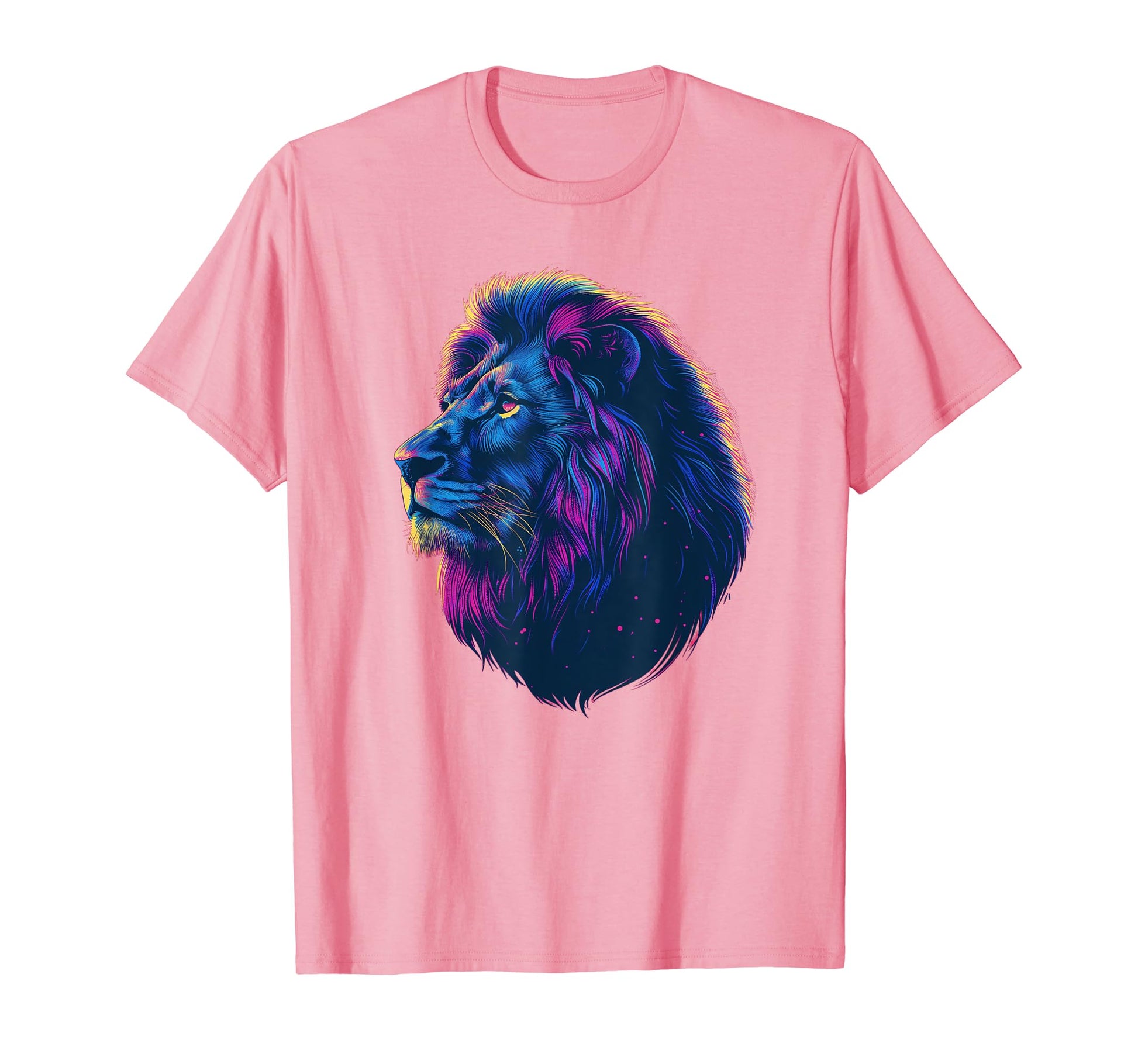 Lion Vaporwave Aesthetic Synthwave T-Shirt - Custom Art Print Men Women - T-Shirt, Sweatshirt, Hoodie