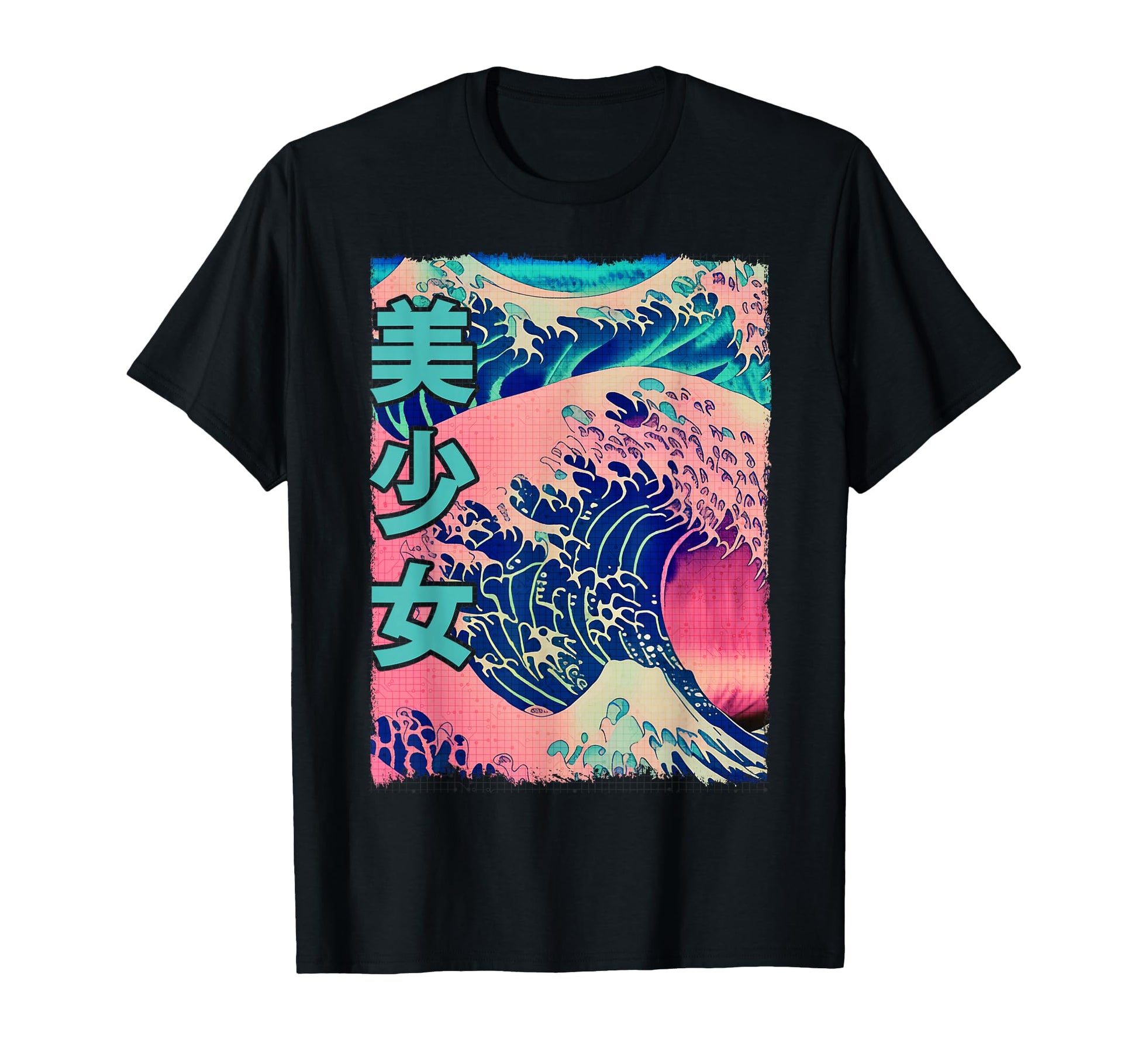 Vaporwave Cyber Pastel Punk Japanese T-Shirt - Graphic Print for Adults - T-Shirt, Sweatshirt, Hoodie