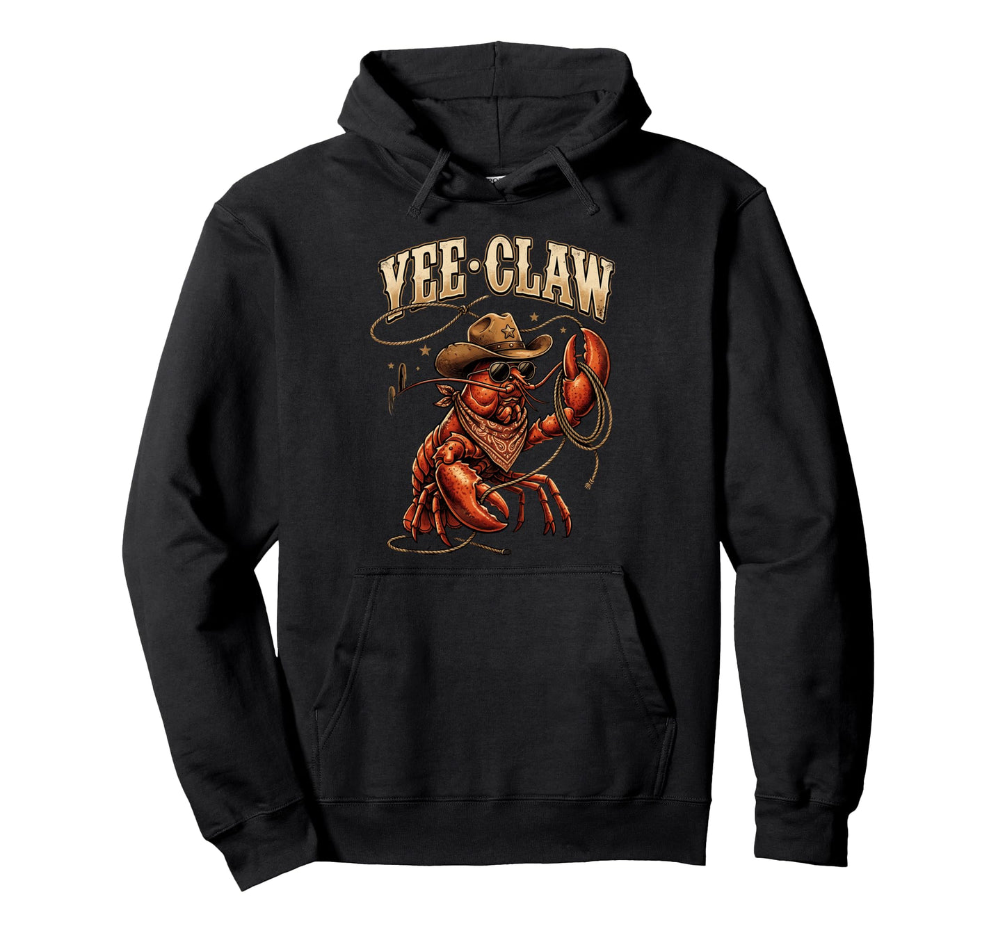 Yee Claw Western Country Cowboy Hoodie - Casual Everyday Wear Unisex - T-Shirt, Sweatshirt, Hoodie