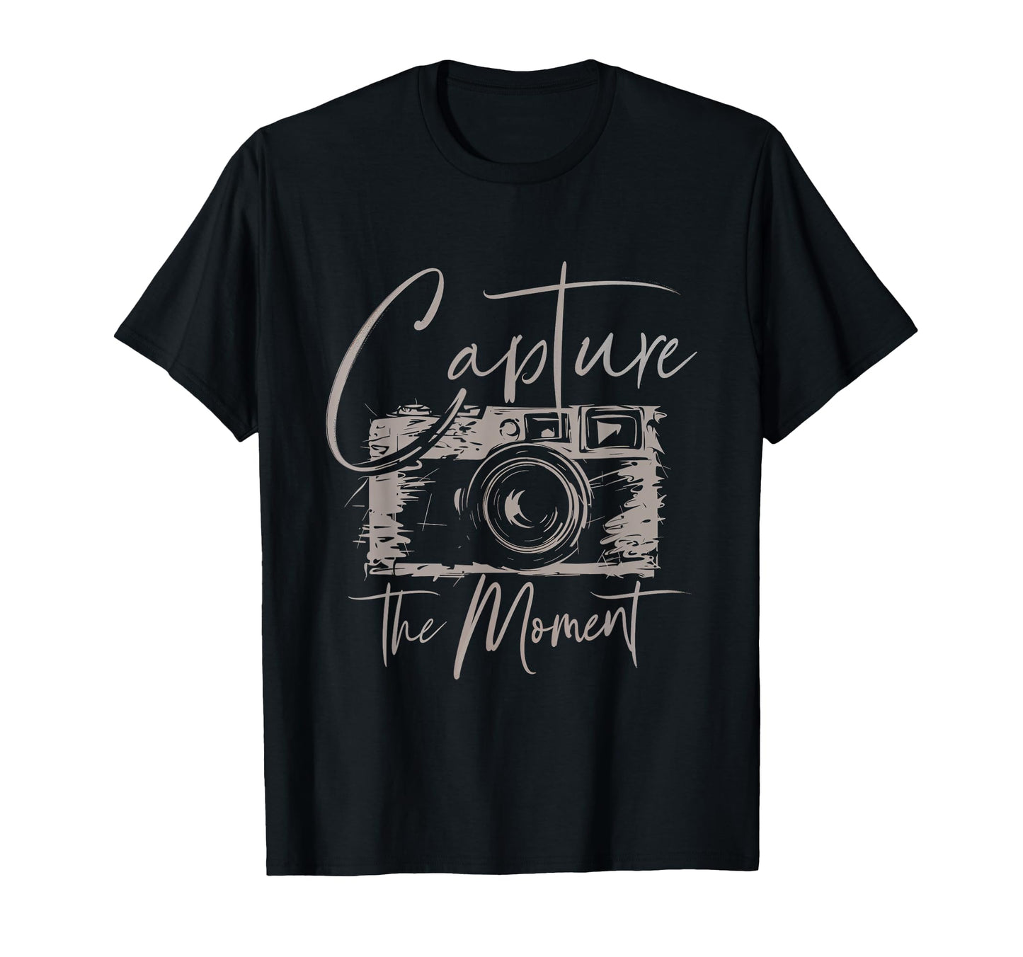 Capture Moment Photography Camera T-Shirt - Minimalist Print Unisex - T-Shirt, Sweatshirt, Hoodie