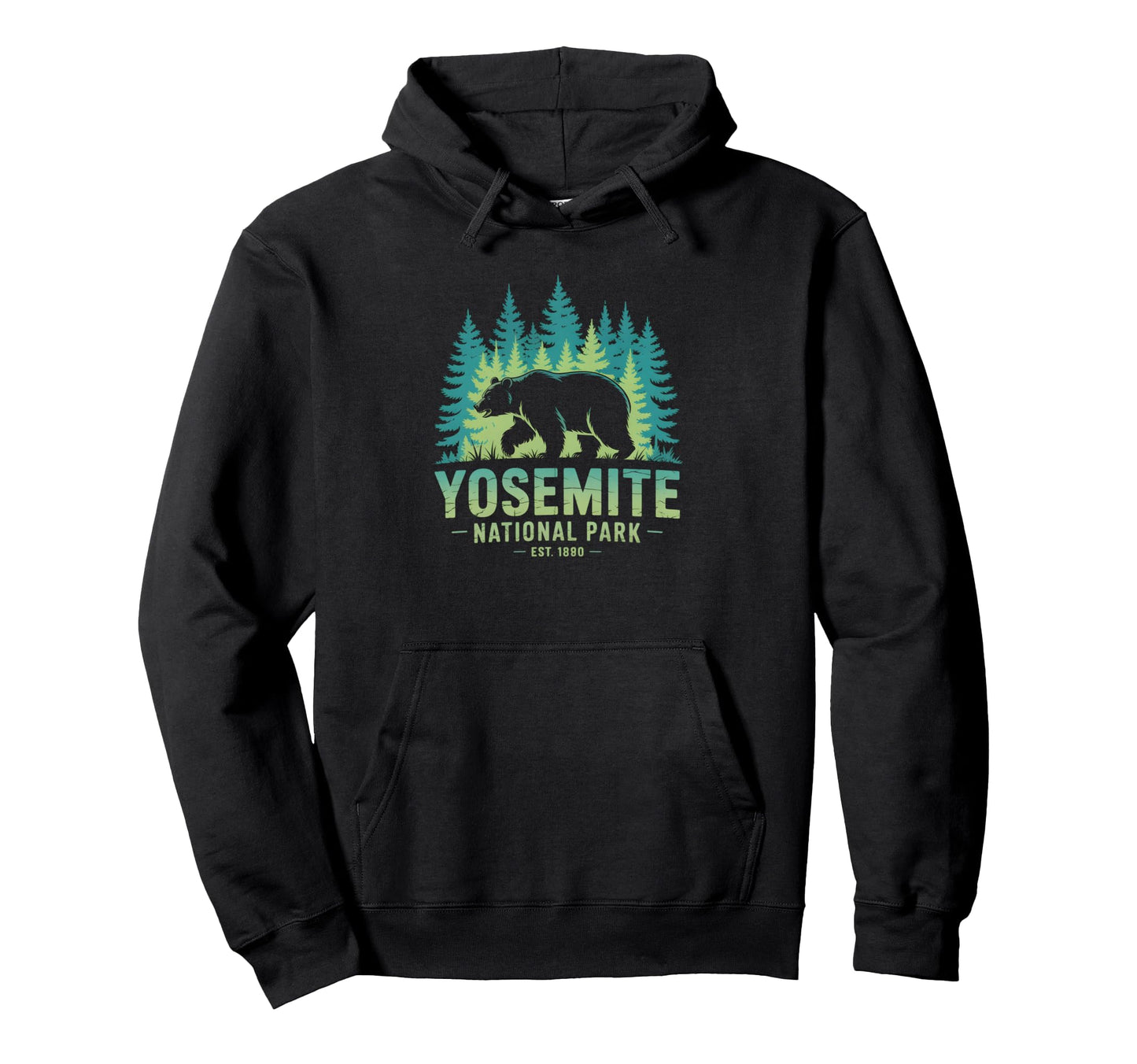 Yosemite Hiking Camping Usa National Hoodie - Custom Art Print for Adults - T-Shirt, Sweatshirt, Hoodie