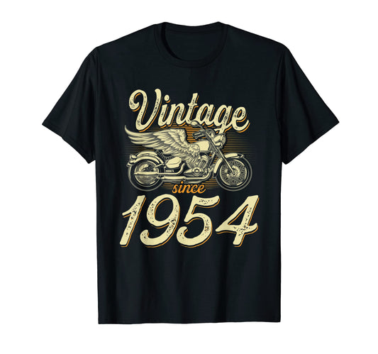 1954 Motorcycle Biker Funny 68Th Birthday T-Shirt - Trendy Graphic Unisex - T-Shirt, Sweatshirt, Hoodie
