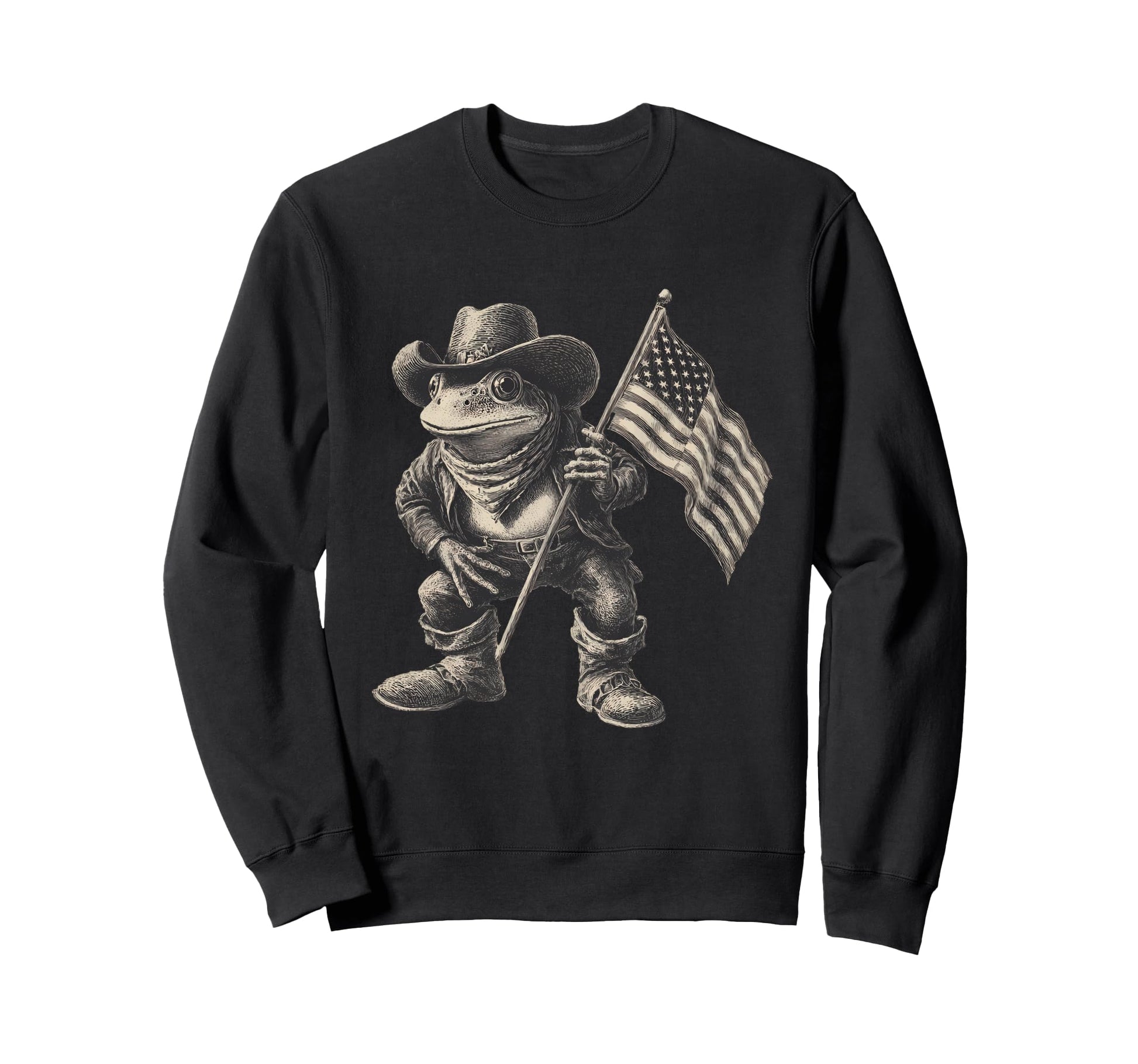 Country Cowboy Frog Toad Rodeo Sweatshirt - Streetwear Style Men Women - T-Shirt, Sweatshirt, Hoodie